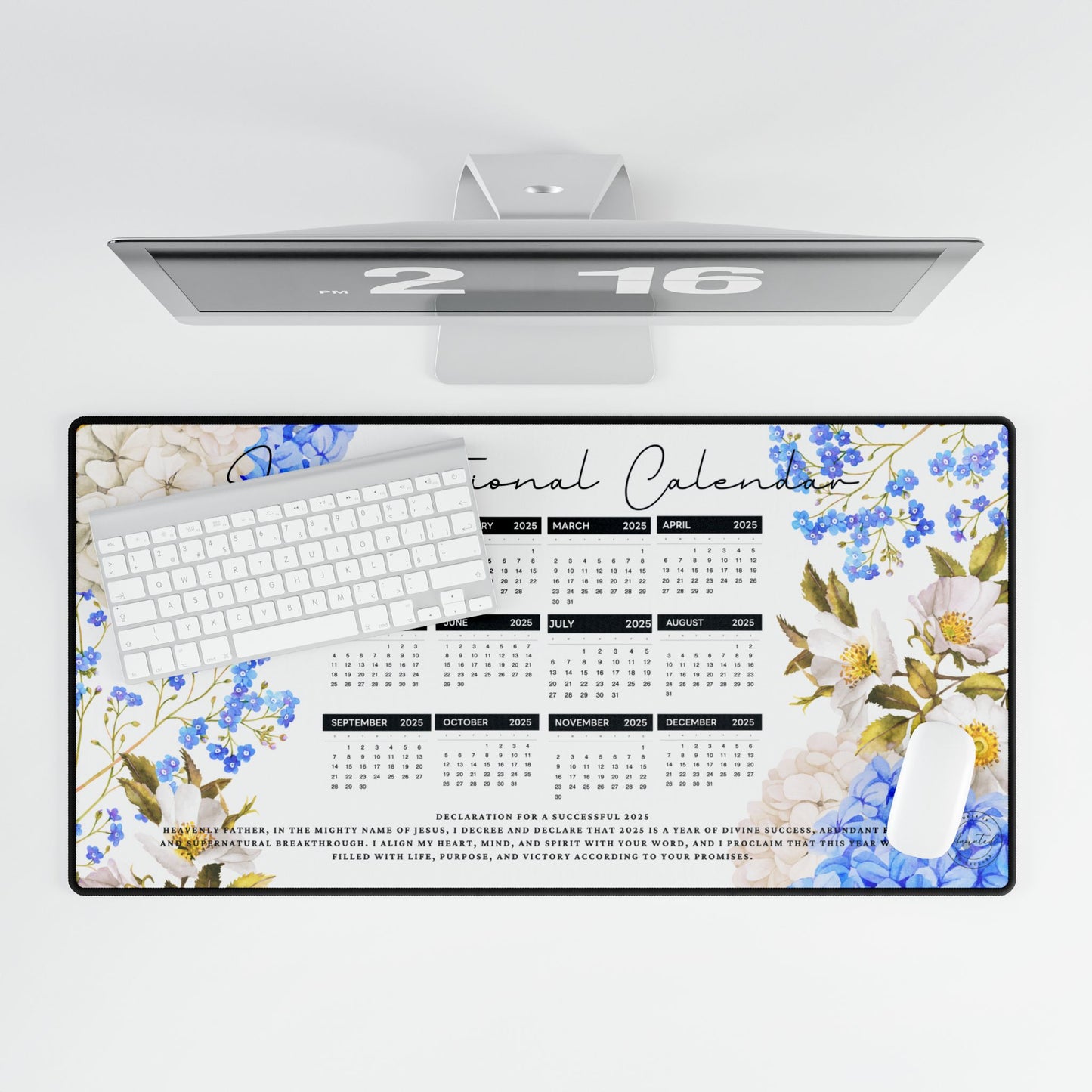 Inspirational Desk Mats with 2026 Calendar