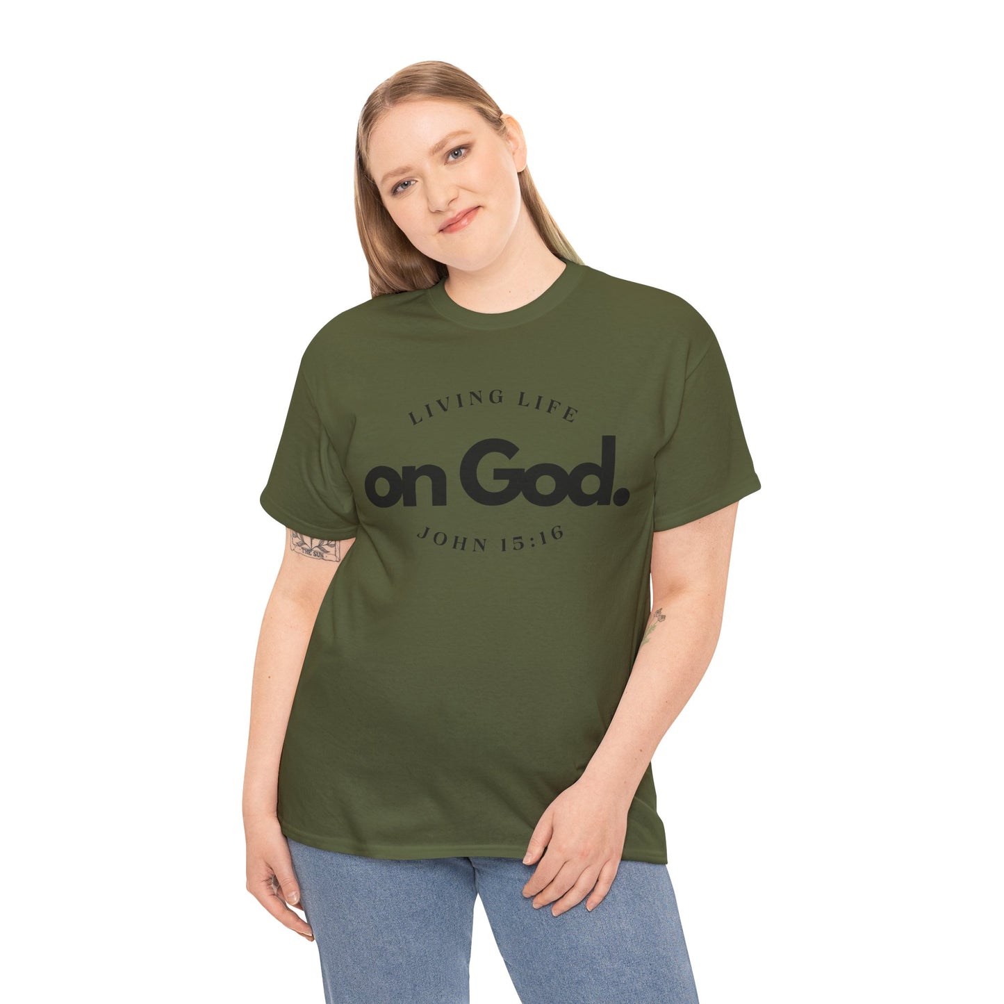 Living Life on God - 4- Unisex Heavy Cotton Tee