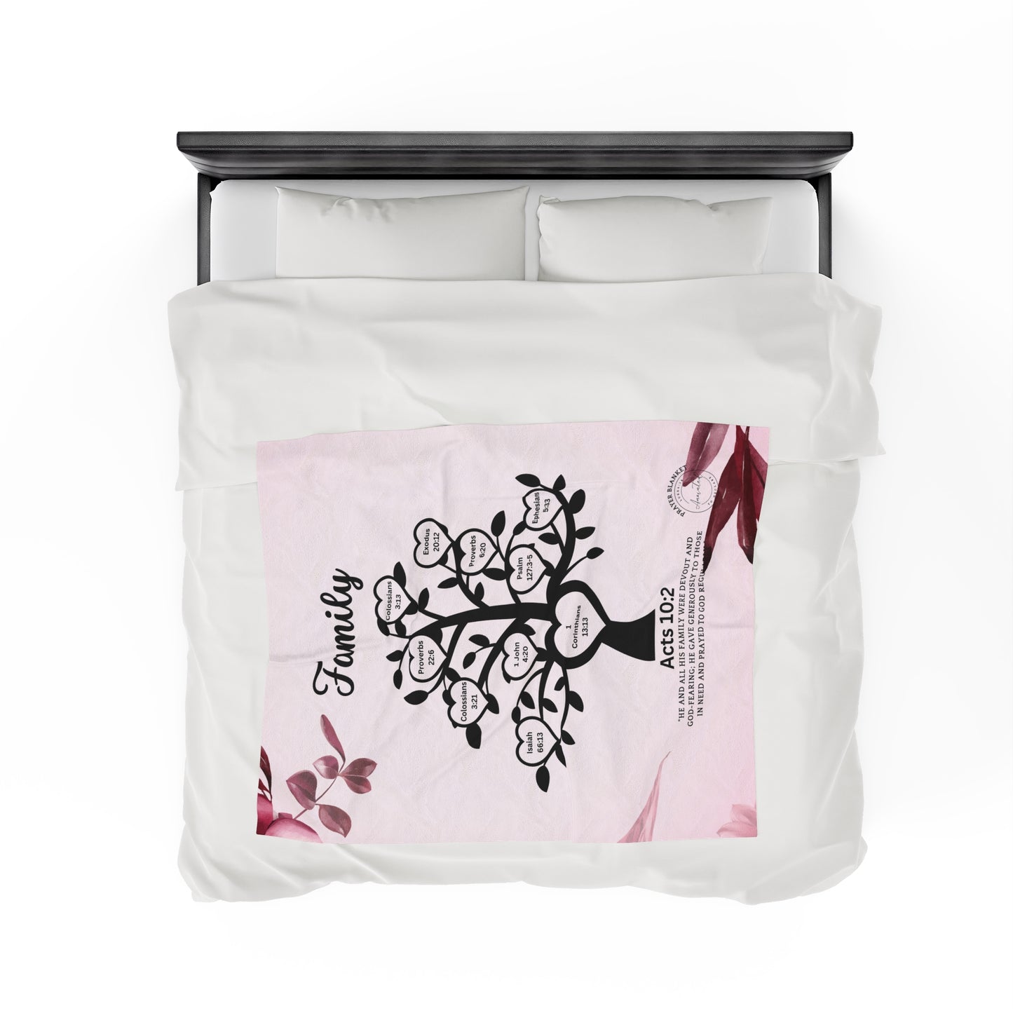 FAMILY ACTS 10:2 - Velveteen Plush Blanket 1