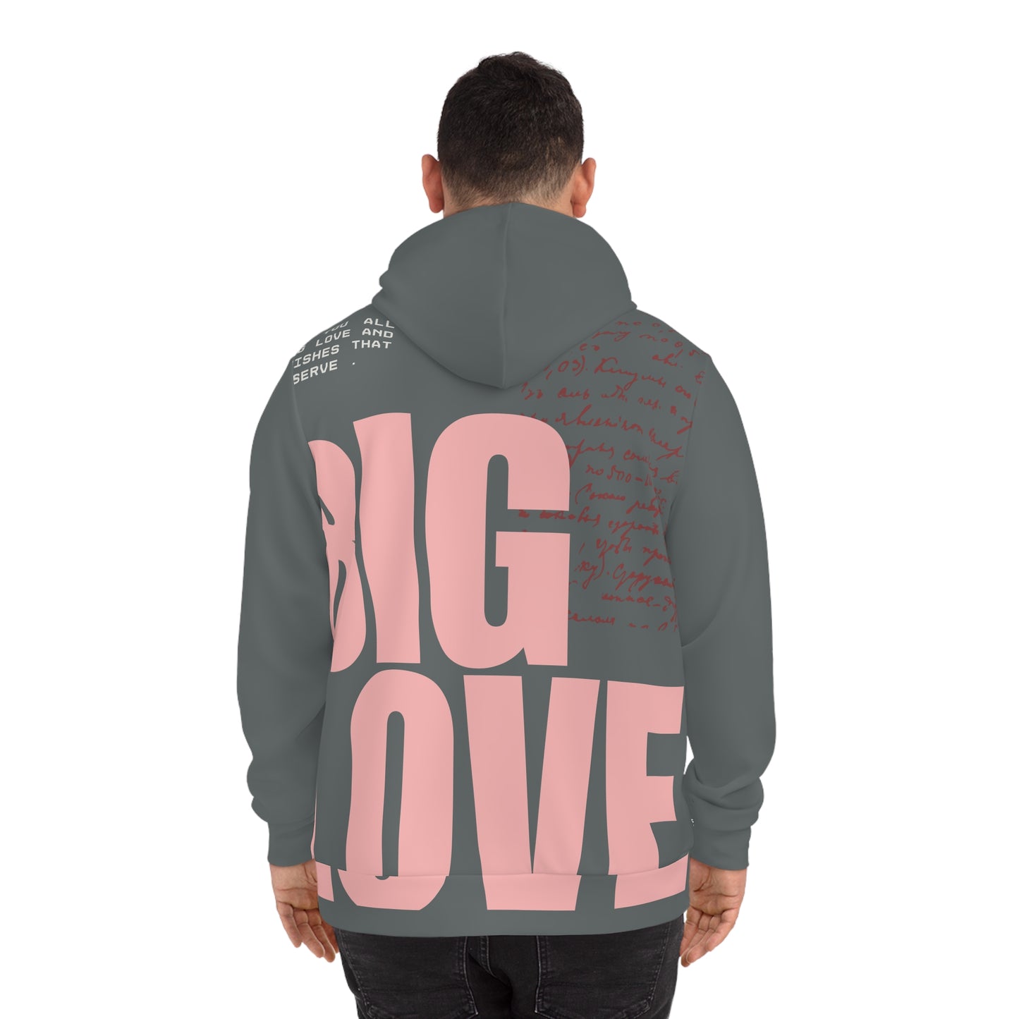 Big Love Fashion Hoodie - Stylish Valentine's Day Long Sleeve Sweatshirt, Cozy Winter Top, Trendy Heart Design Pullover, Cute Romantic