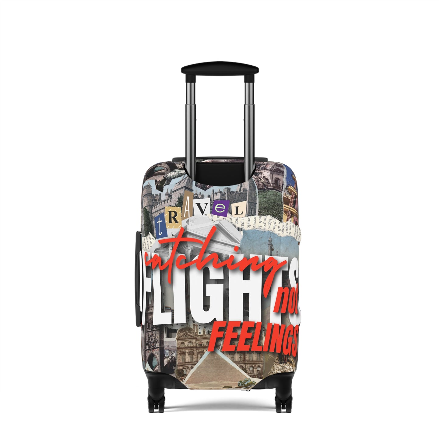 Travel Luggage Cover - Stylist Catching Flights not Feelings