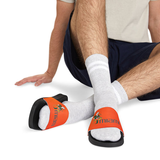 MIAMI HURRICANES PU Slide Sandals