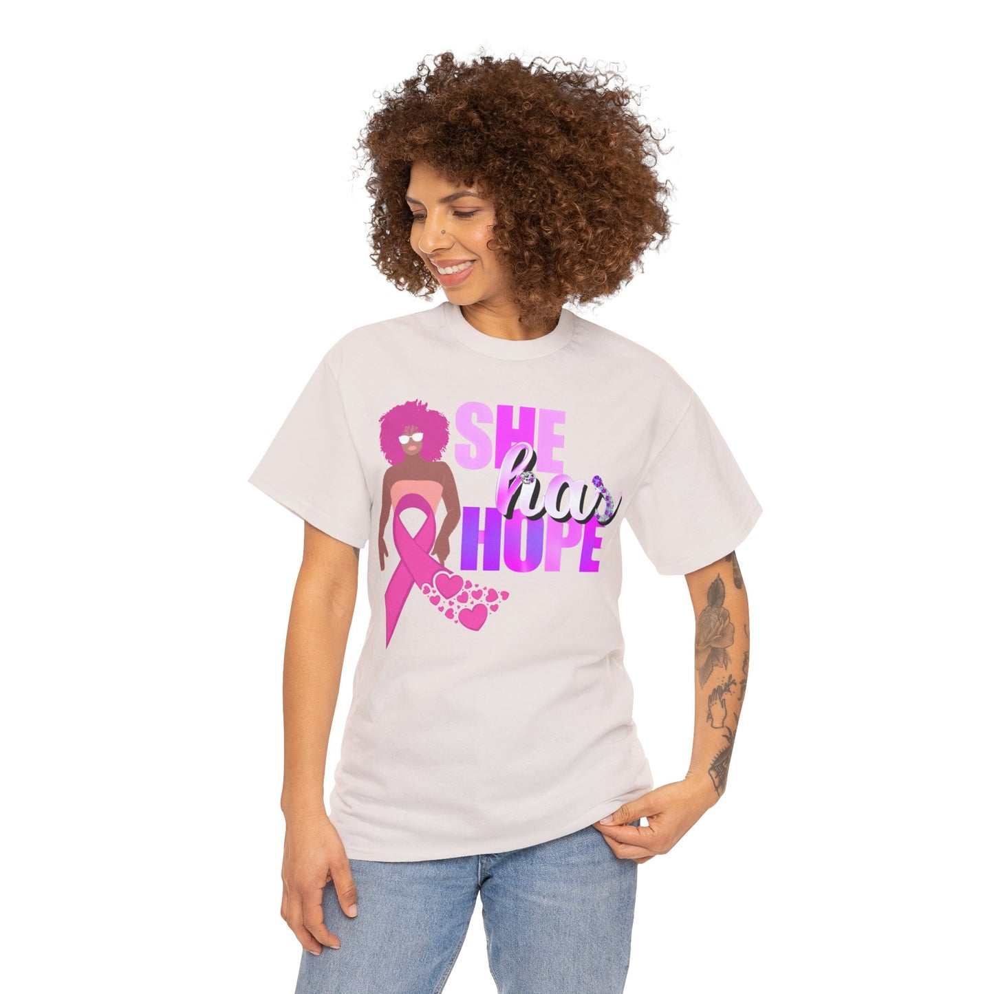 SHE HAS HOPE 3 -Heavy Cotton Tee