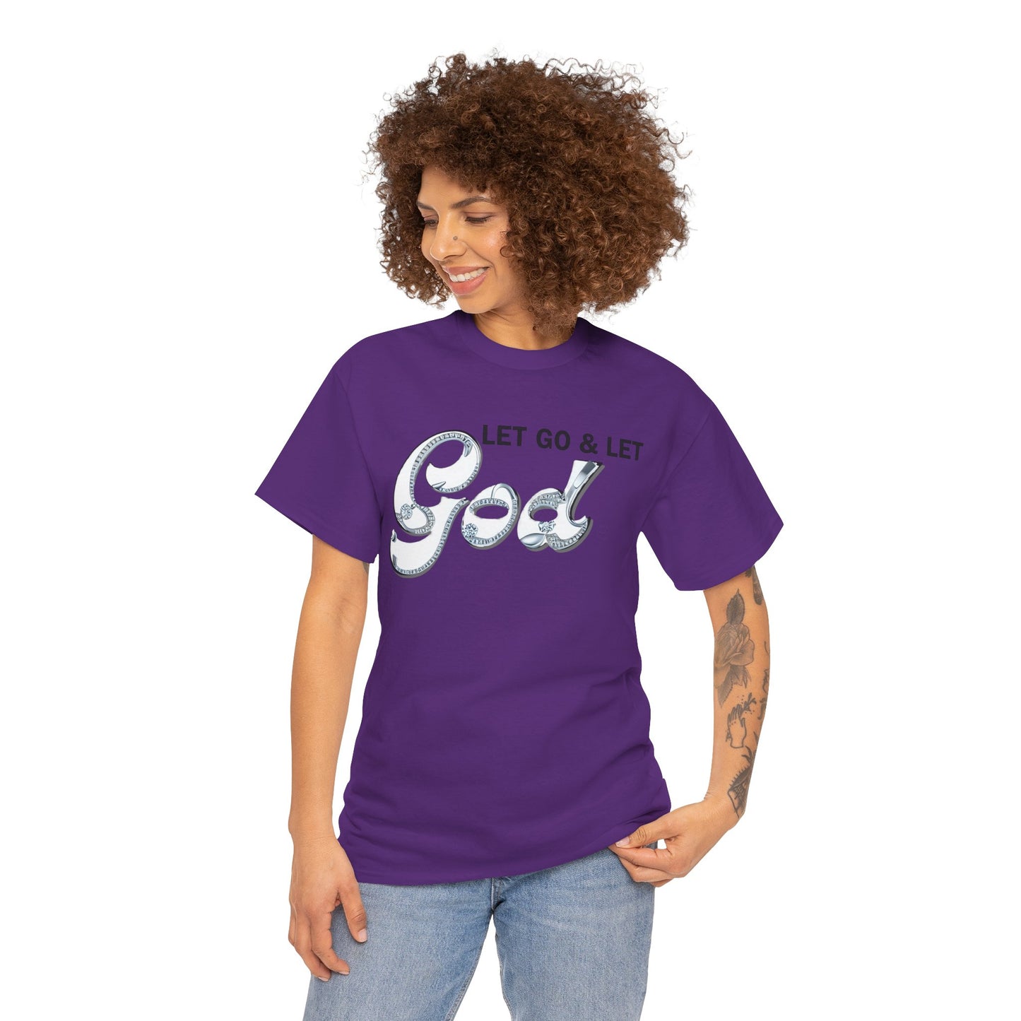 LET GO & LET GOD 2 - 5- Unisex Heavy Cotton Tee