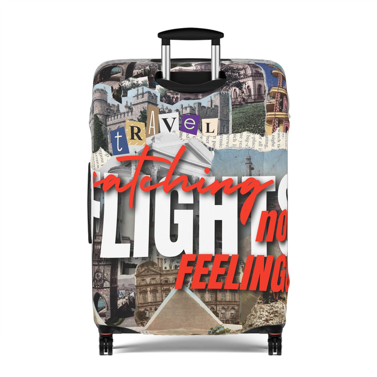 Travel Luggage Cover - Stylist Catching Flights not Feelings2