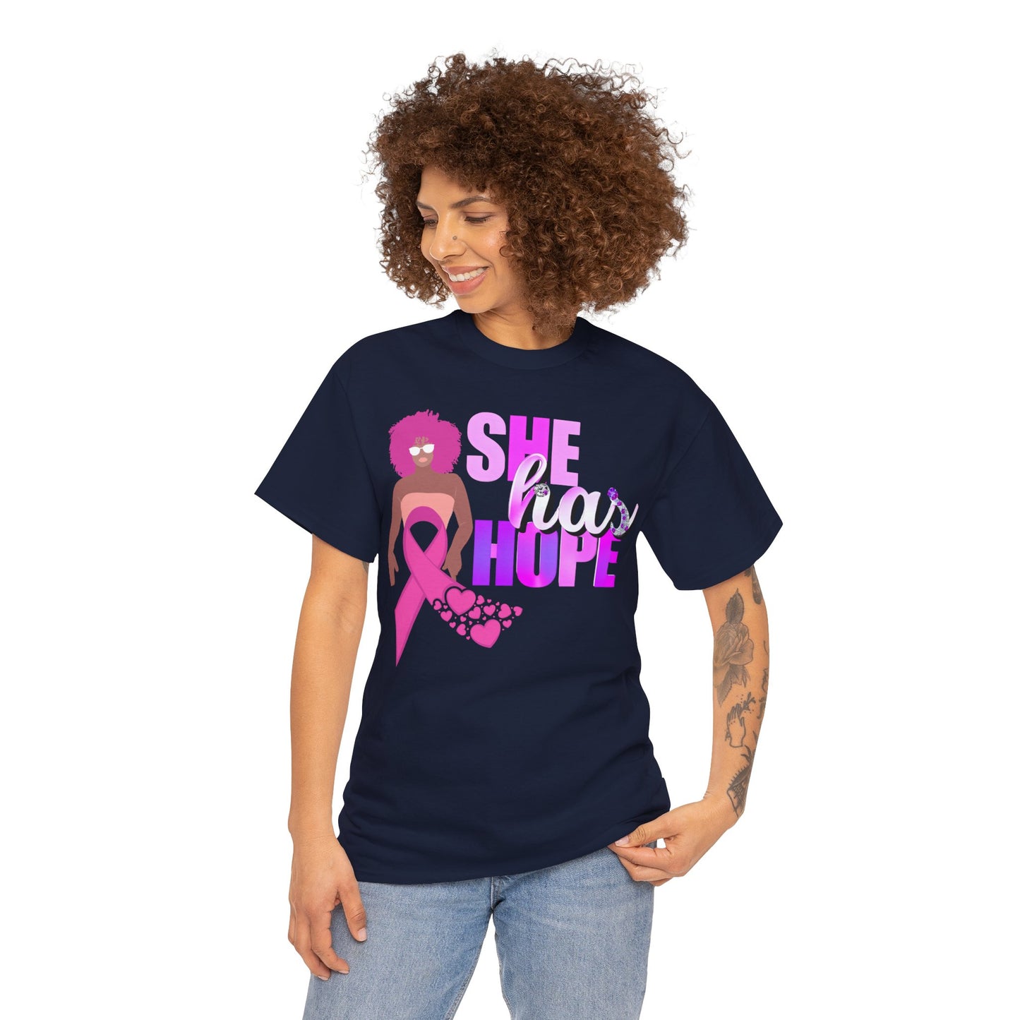 SHE HAS HOPE 3 -Heavy Cotton Tee