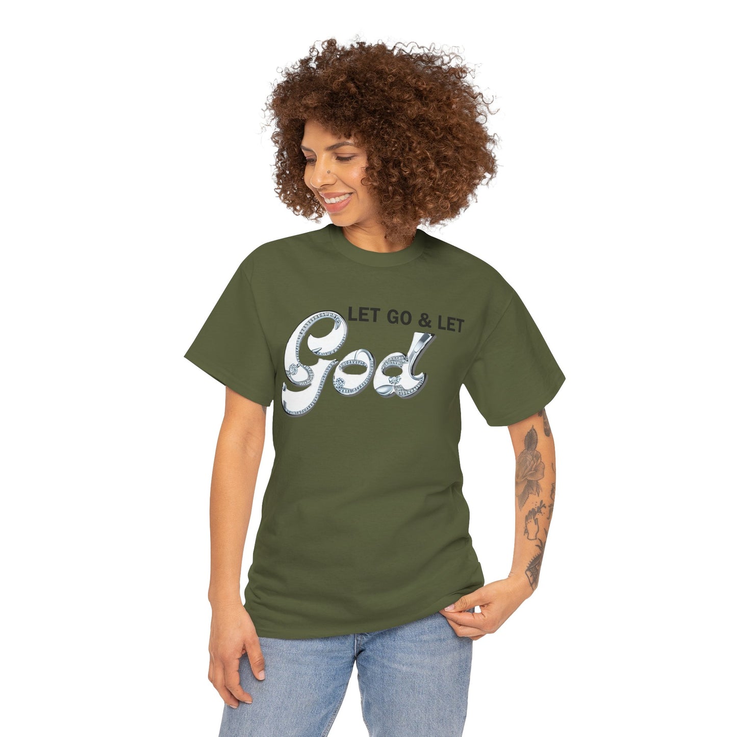 LET GO & LET GOD 2 - 5- Unisex Heavy Cotton Tee