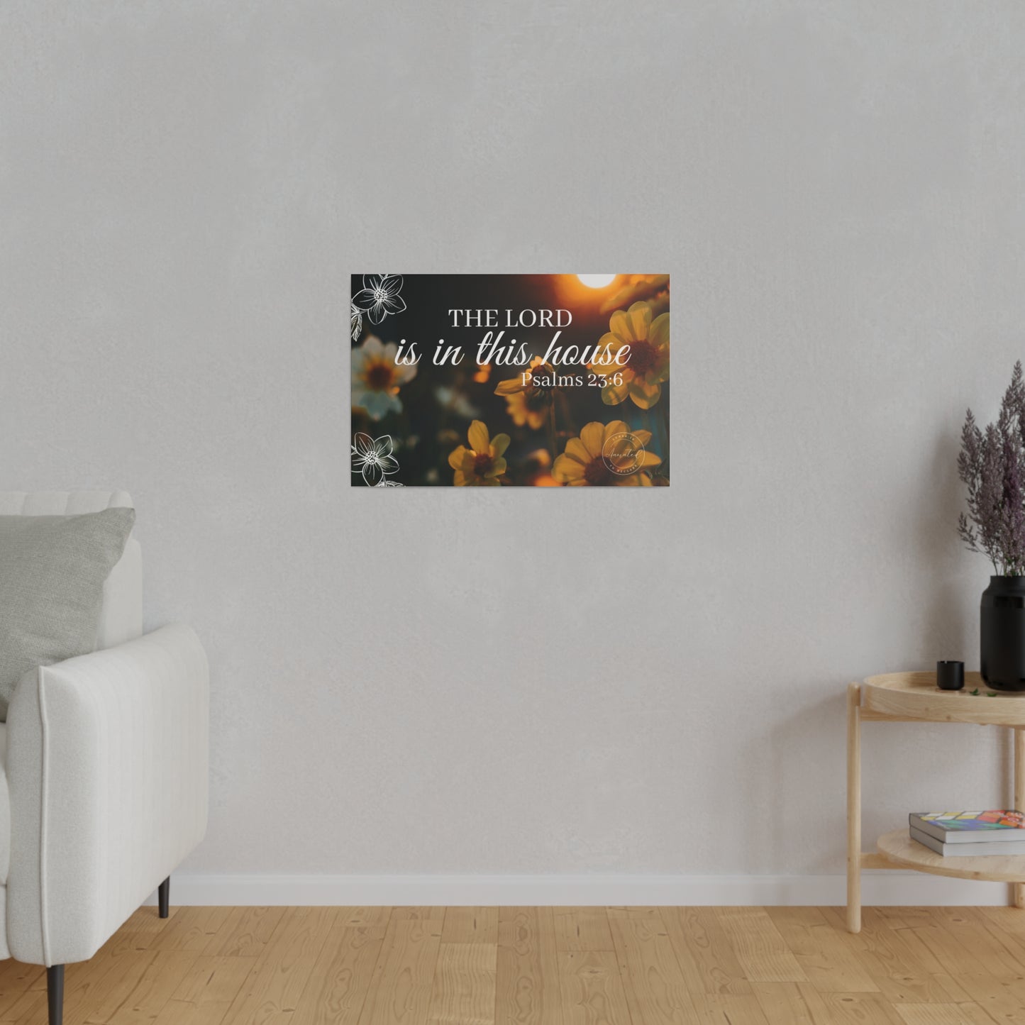 THE LORD IS IN THE HOUSE 1- Matte Canvas, Stretched, 0.75"