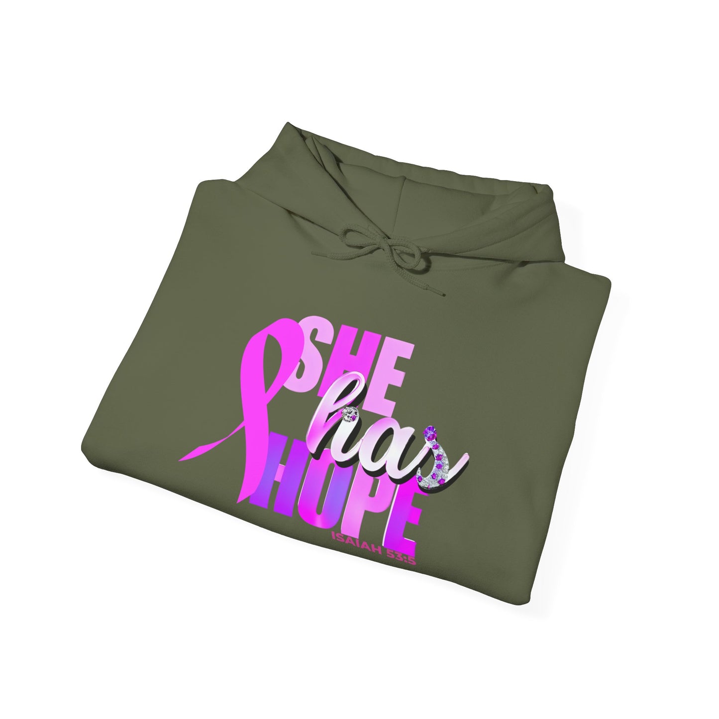 SHE HAS HOPE 1- Heavy Blend™ Hooded Sweatshirt