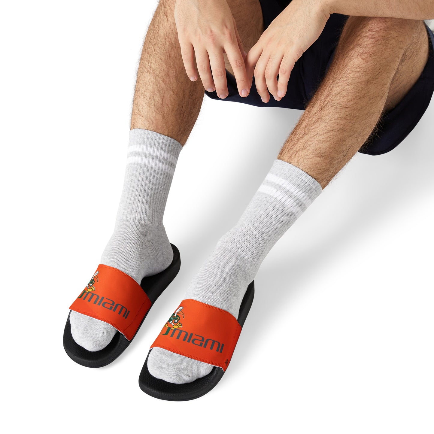 MIAMI HURRICANES PU Slide Sandals