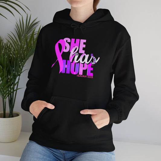 SHE HAS HOPE 1- Heavy Blend™ Hooded Sweatshirt