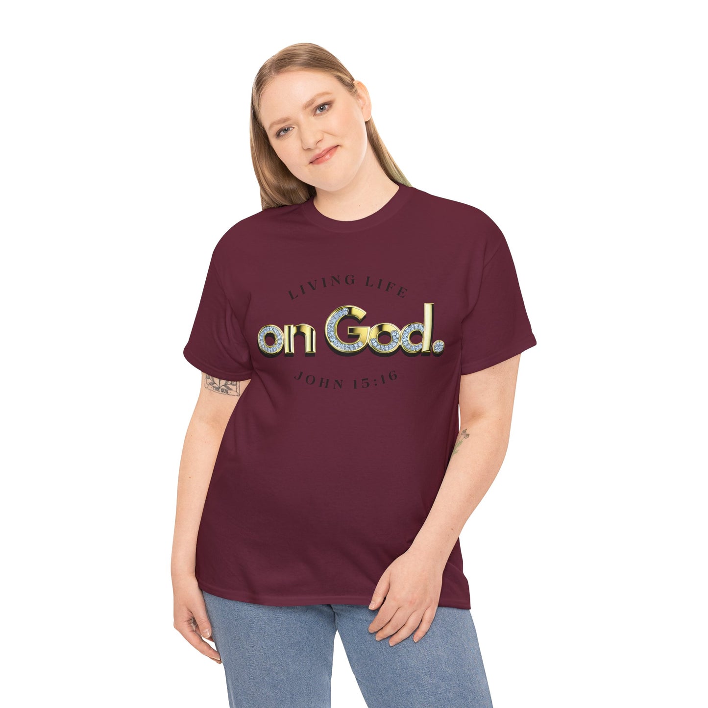 Living Life on God - 3 - Unisex Heavy Cotton Tee