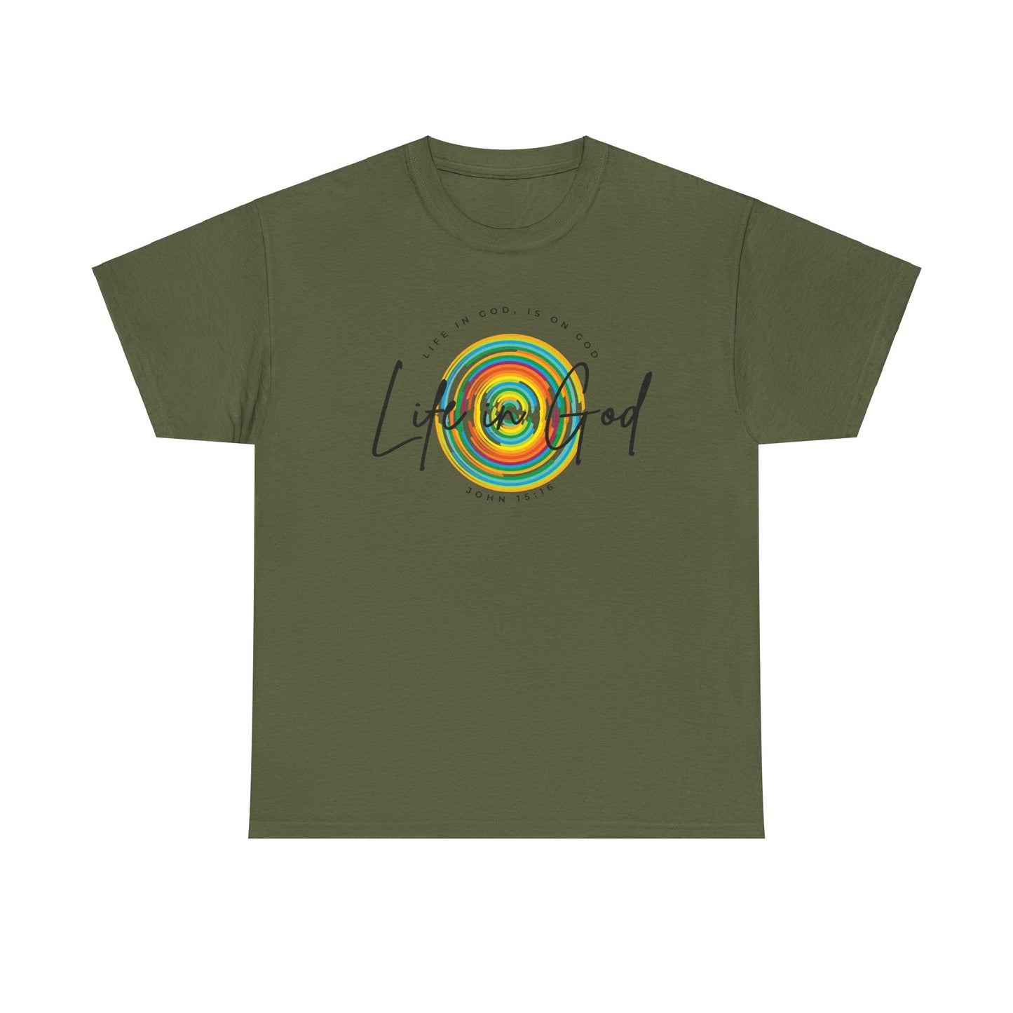 LIFE IN GOD 1 - Unisex Heavy Cotton Tee