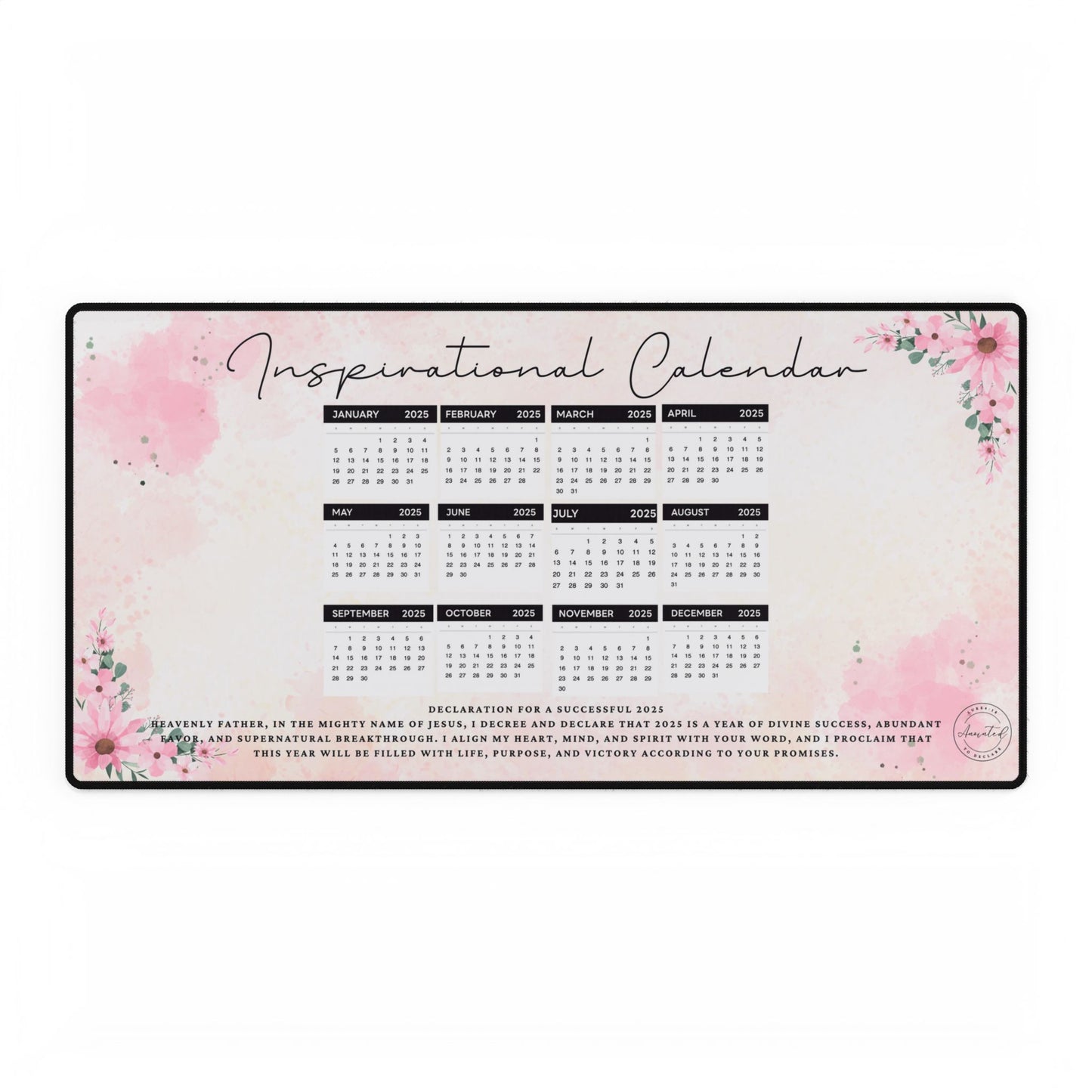Inspirational Desk Calendar Mats