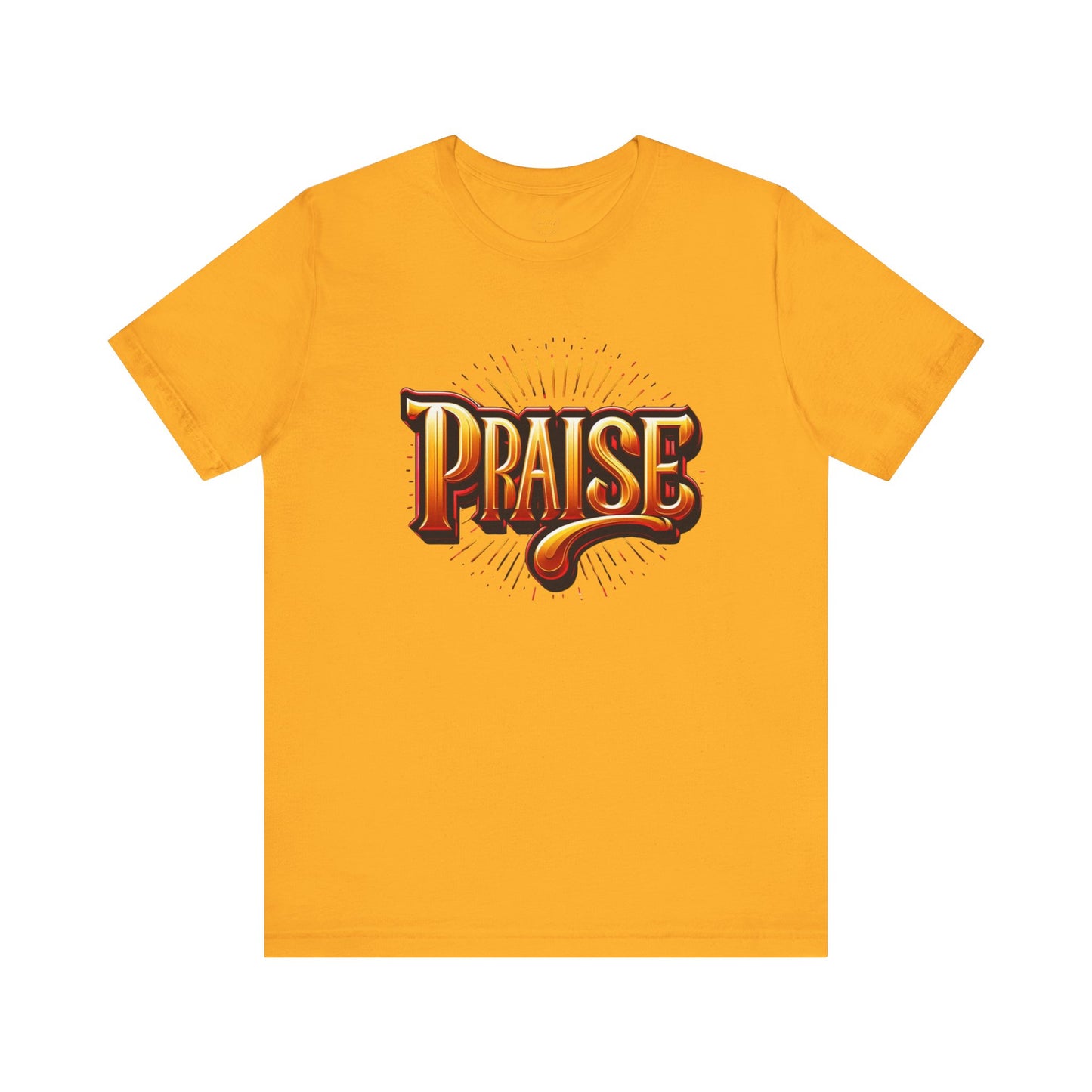 Praise Tee, Religious Shirt, Christian Apparel, Unisex Jersey Tee, Bright Design, Inspirational T-shirt