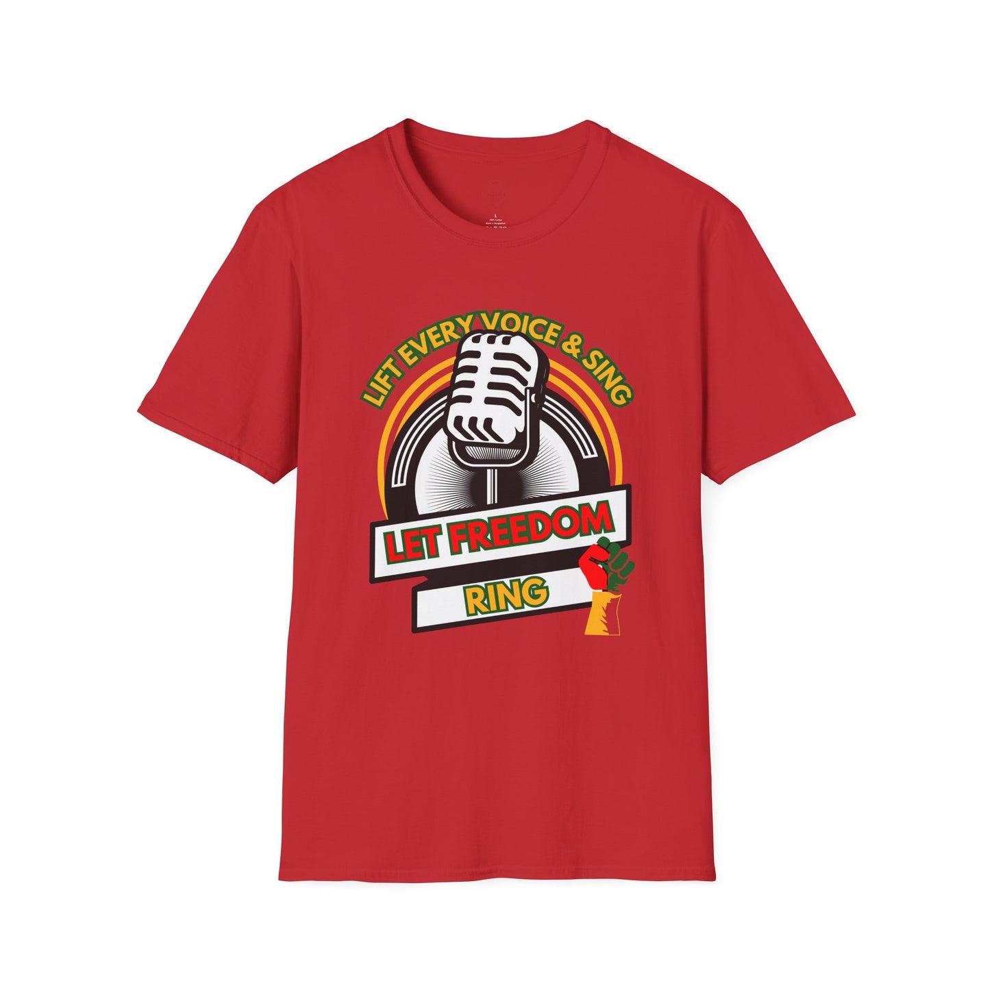 Black History T-Shirt lift Every Voice and Sing, Unisex Tee, African American Pride Shirt, Civil Rights Activism Top, Juneteenth Apparel