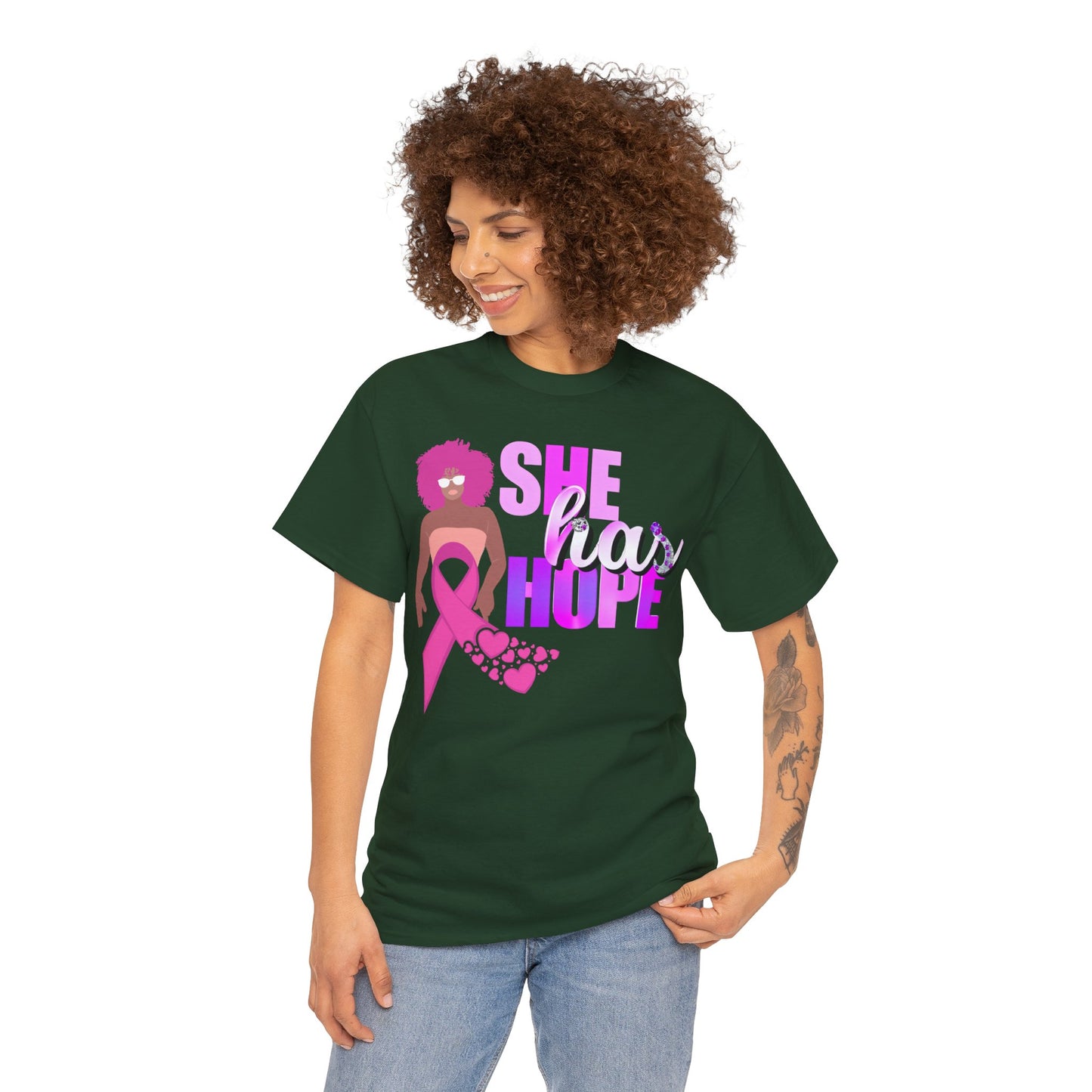 SHE HAS HOPE 3 -Heavy Cotton Tee