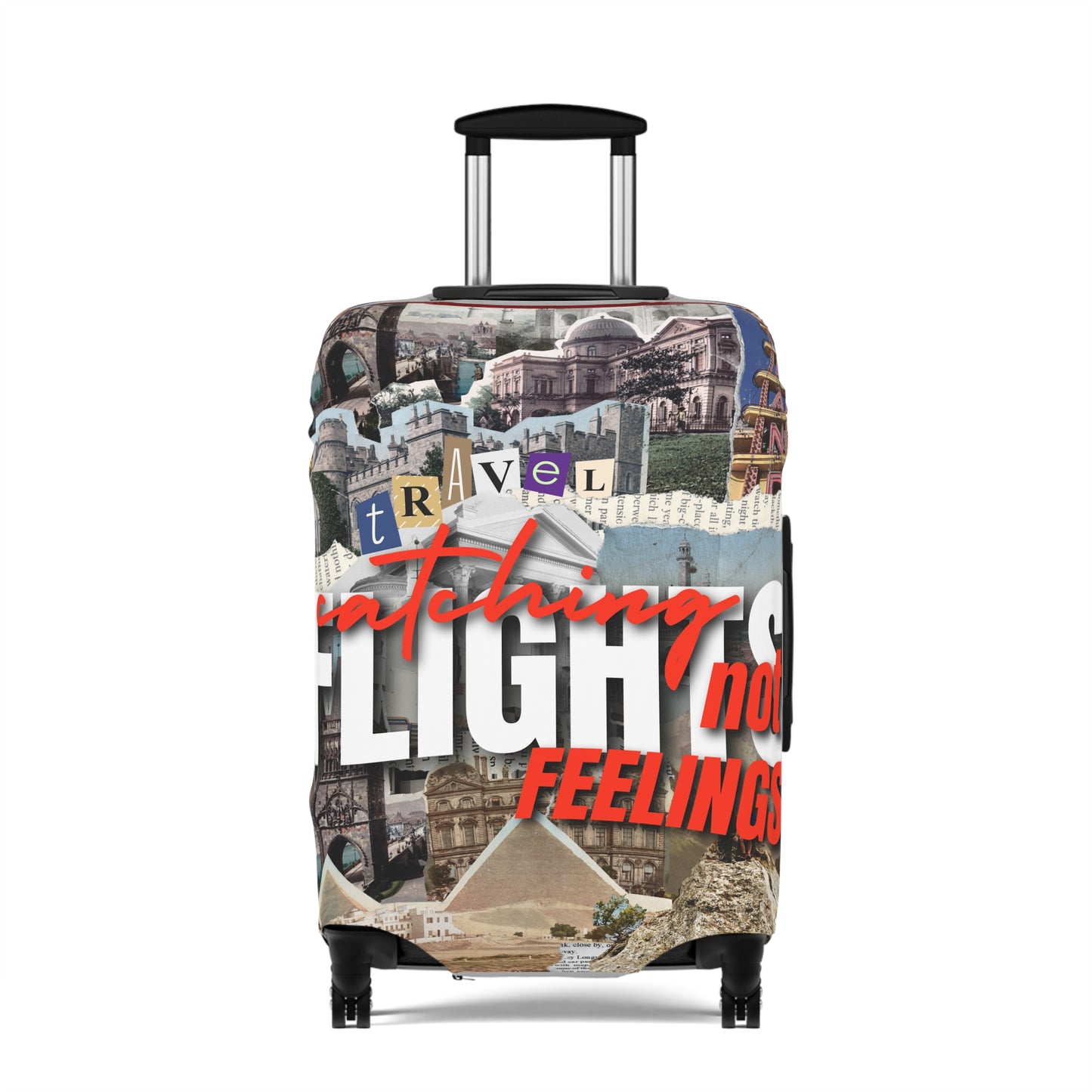Travel Luggage Cover - Stylist Catching Flights not Feelings