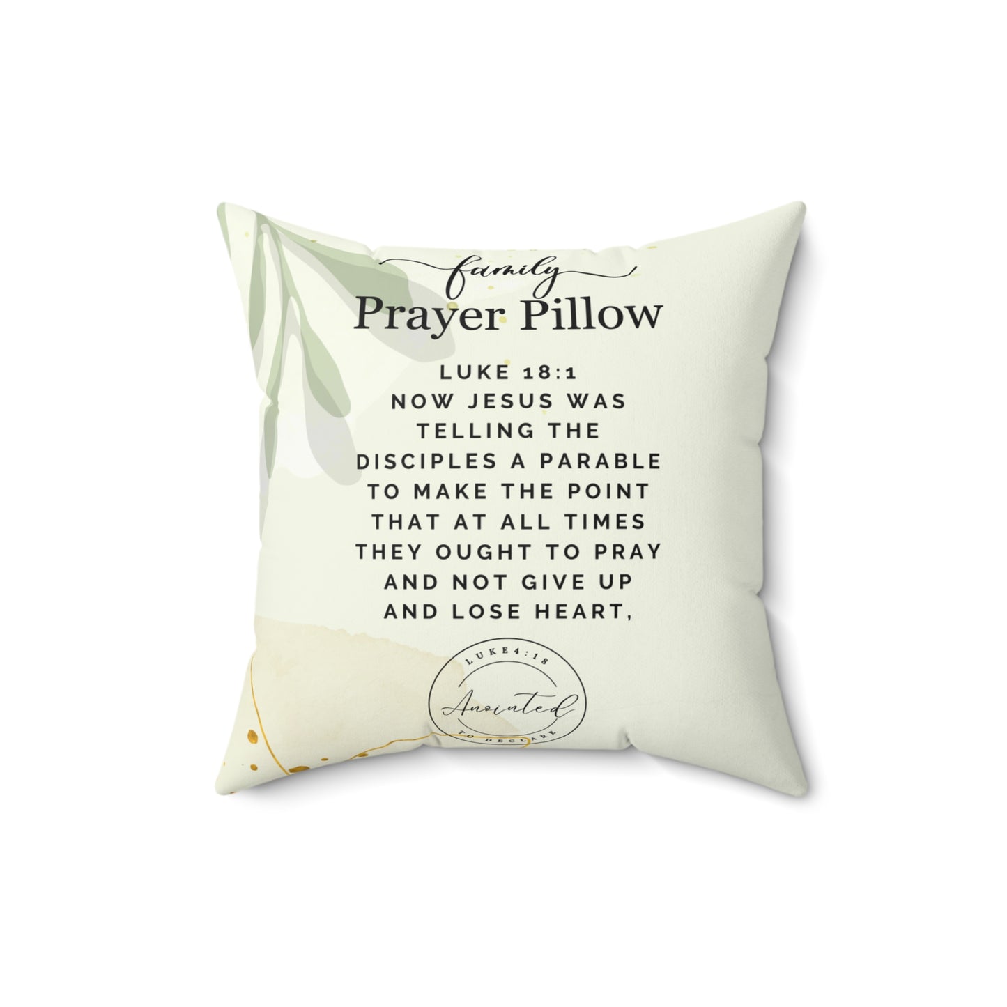 FAMILY PRAYER LUKE 18:1 PILLOW - 9