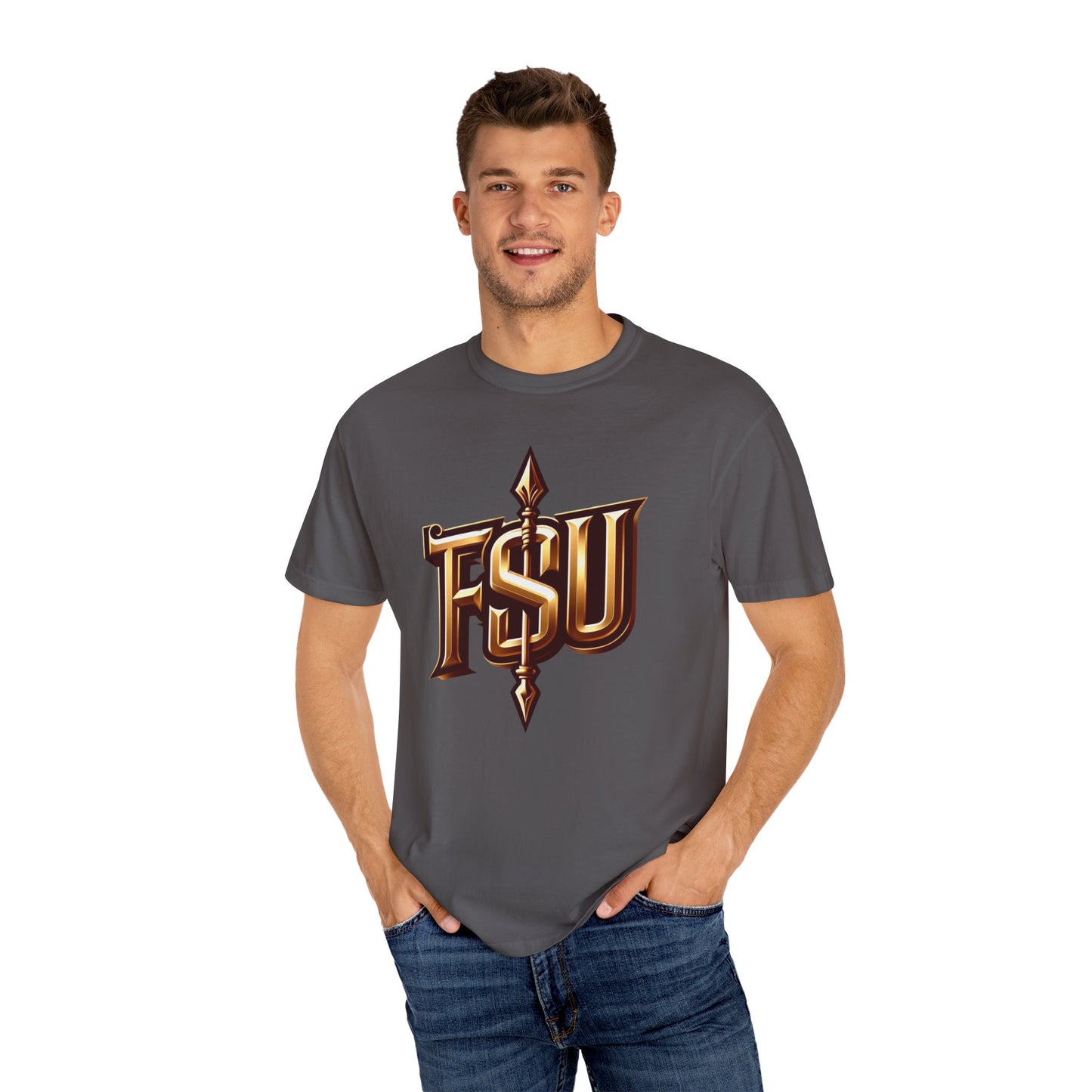 FSU Team Spirit T-Shirt with quick reference to War Chant on the Back, Garnet and Gold Unisex Tee, Seminoles Fan Apparel, Game Day Shirt