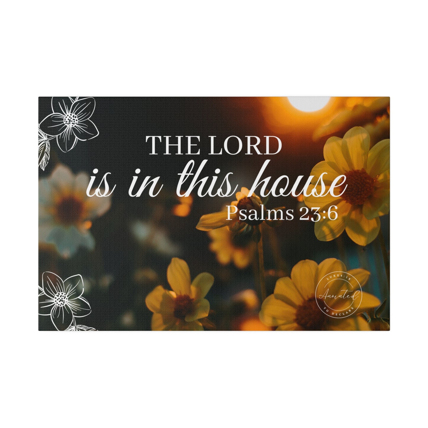 THE LORD IS IN THE HOUSE 1- Matte Canvas, Stretched, 0.75"