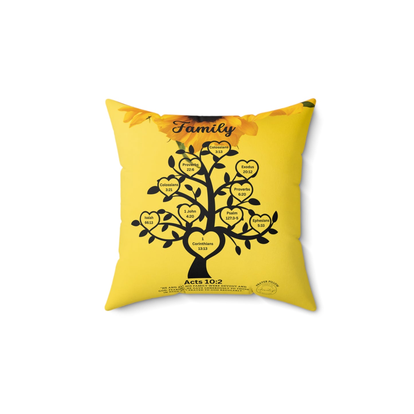 FAMILY ACTS 10:2 PRAYER PILLOW -  4