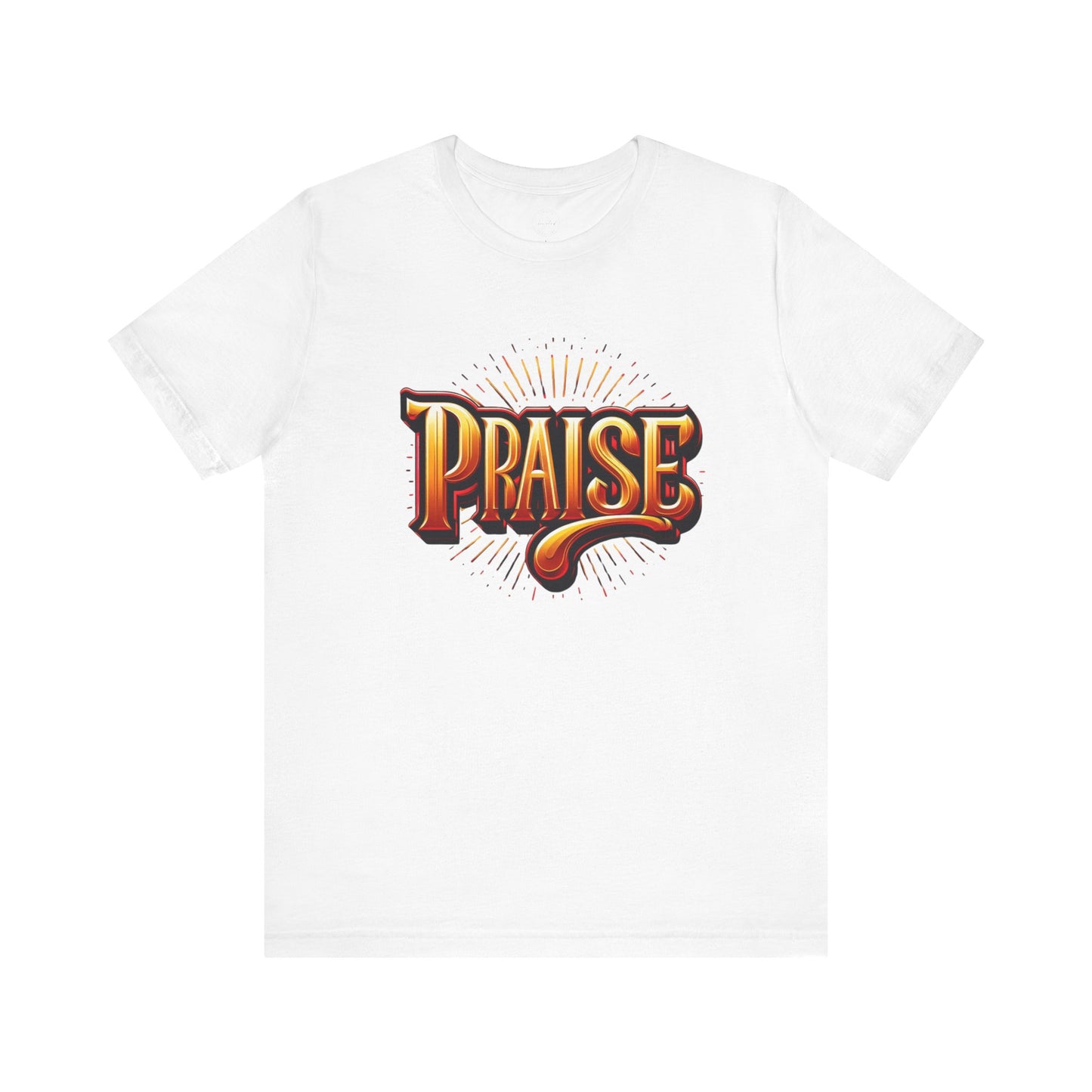 Praise Tee, Religious Shirt, Christian Apparel, Unisex Jersey Tee, Bright Design, Inspirational T-shirt