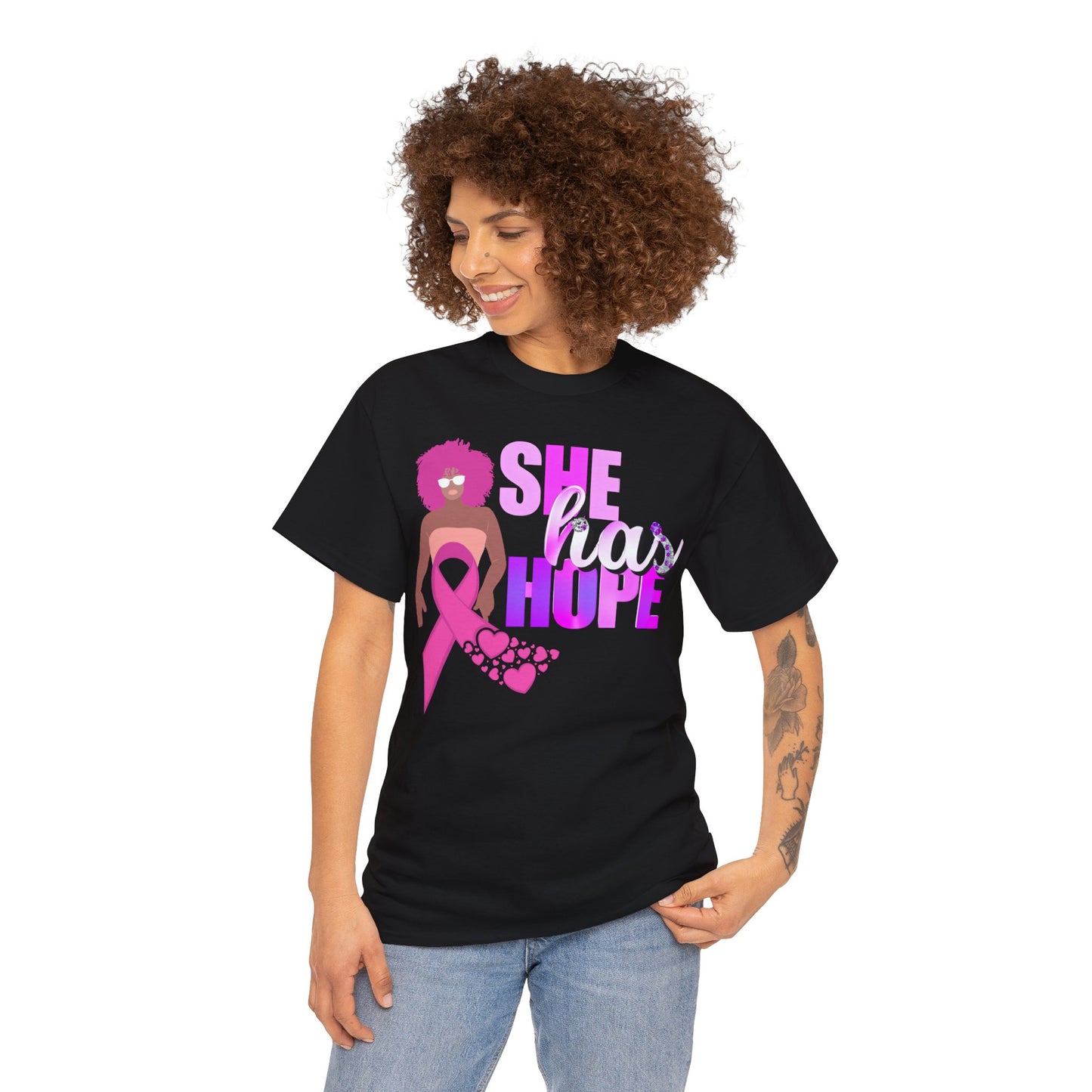 SHE HAS HOPE 3 -Heavy Cotton Tee