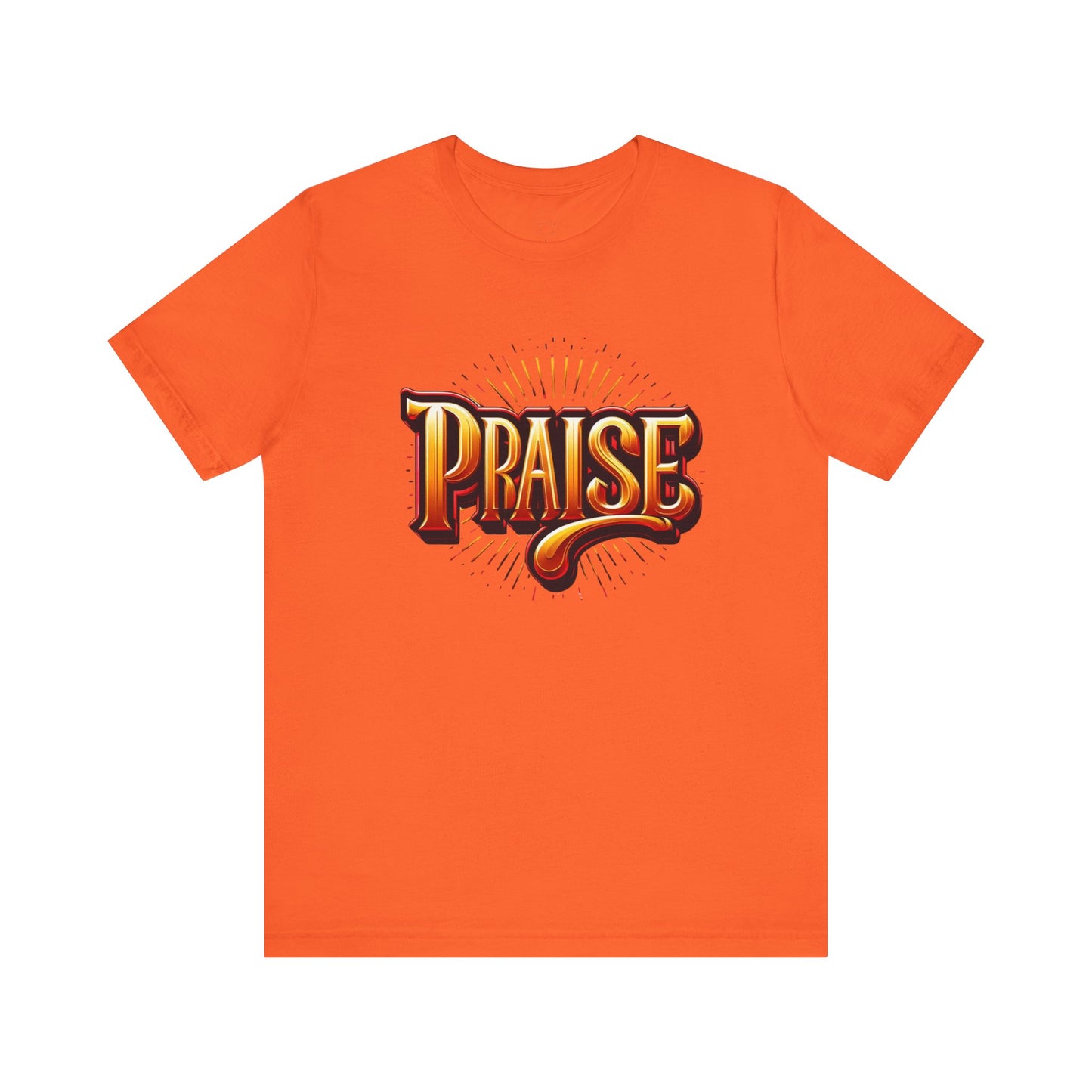 Praise Tee, Religious Shirt, Christian Apparel, Unisex Jersey Tee, Bright Design, Inspirational T-shirt