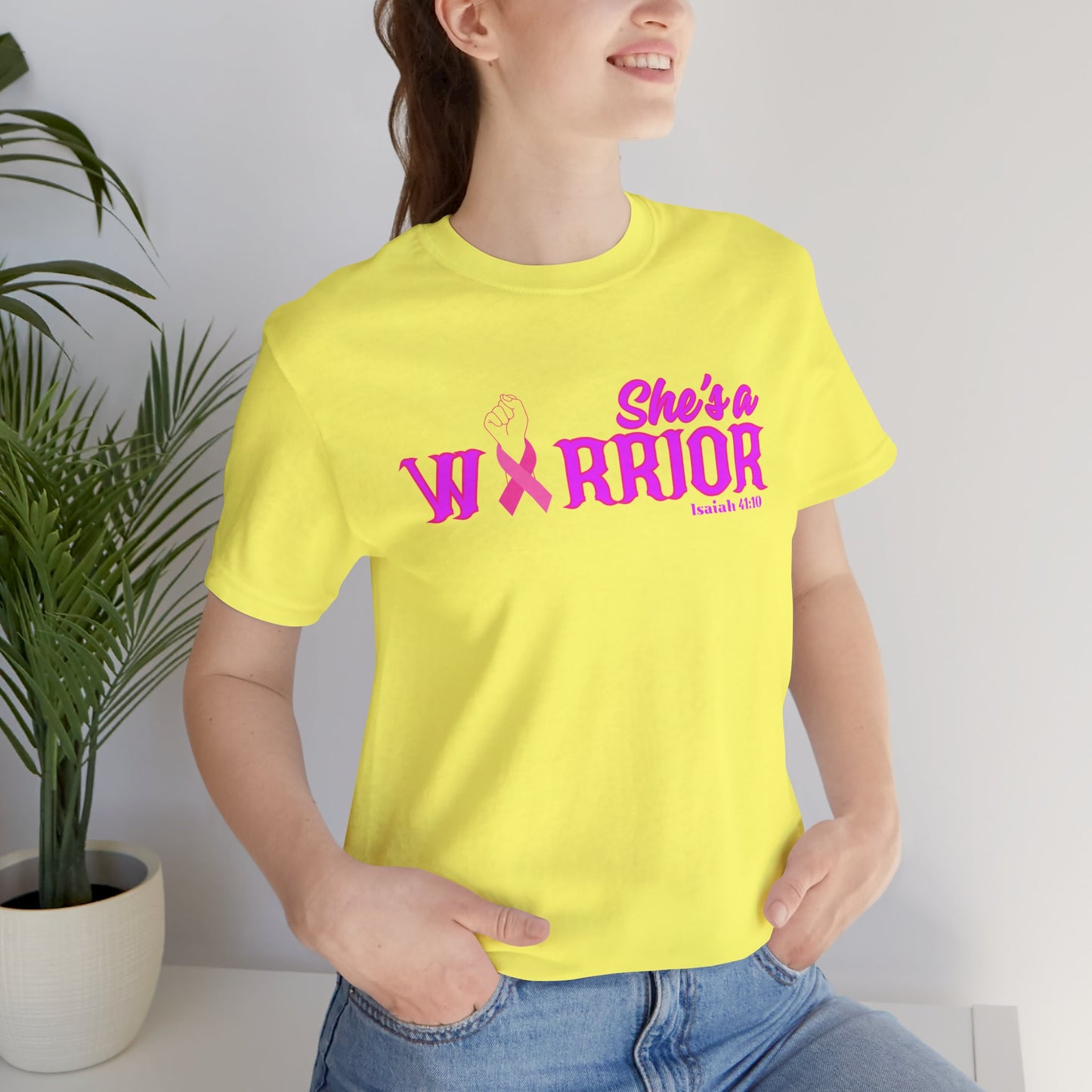 SHE'S A WARRIOR 2 - Unisex Jersey Short Sleeve Tee