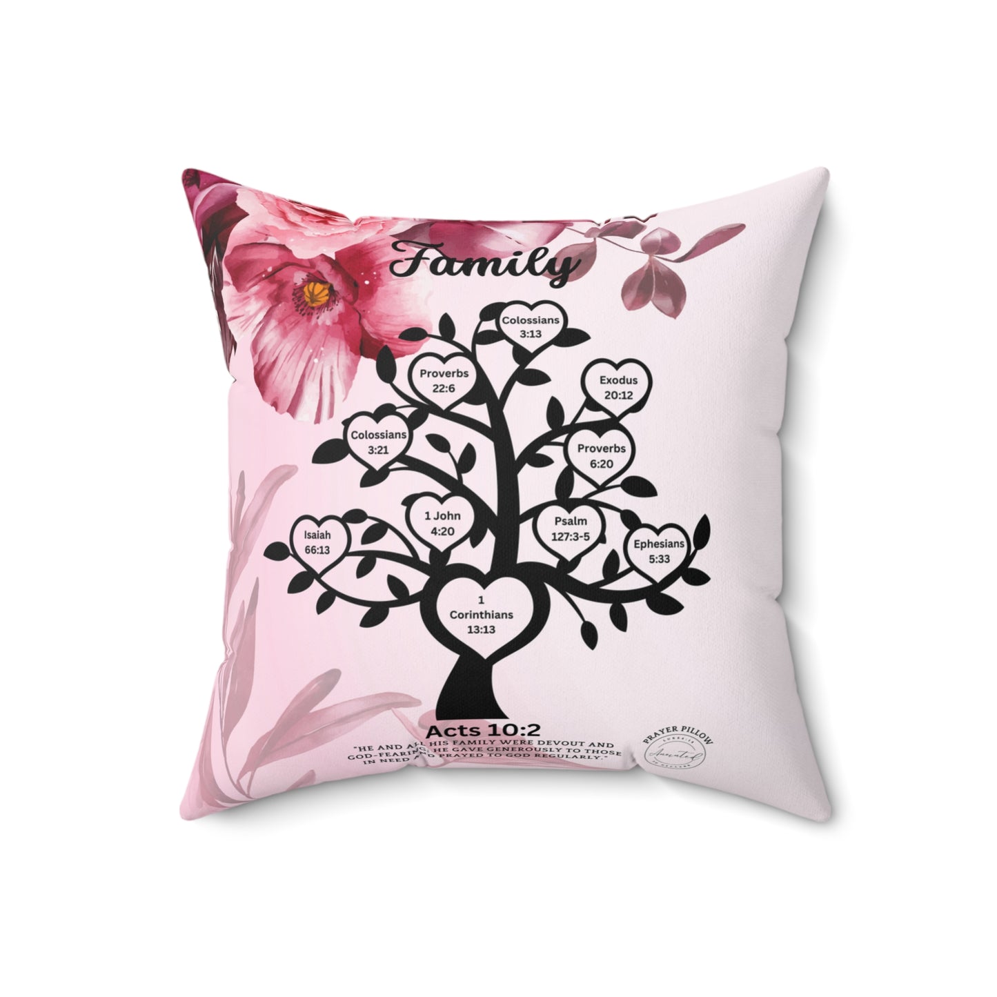 FAMILY ACTS 10:2 PRAYER PILLOW -1