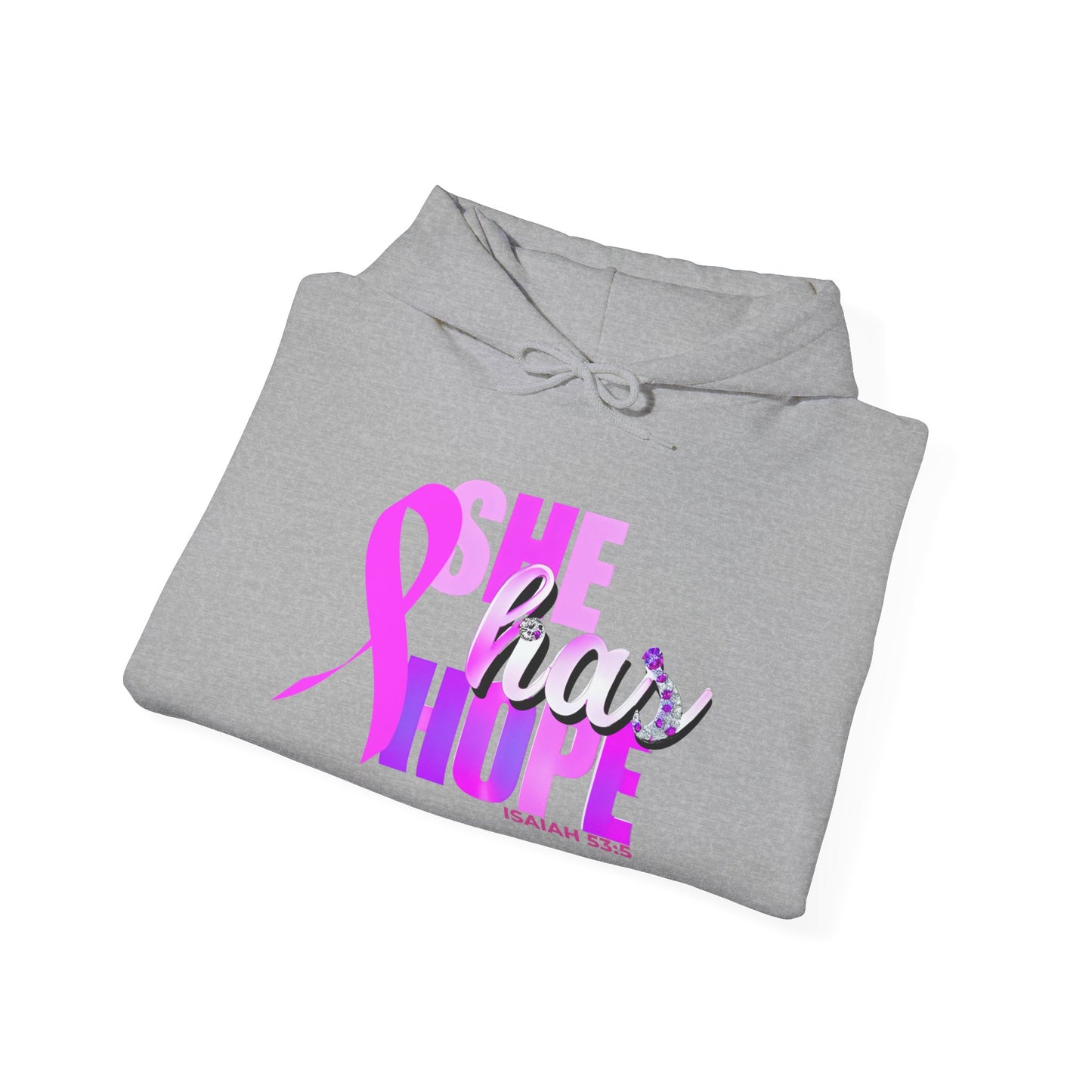 SHE HAS HOPE 1- Heavy Blend™ Hooded Sweatshirt