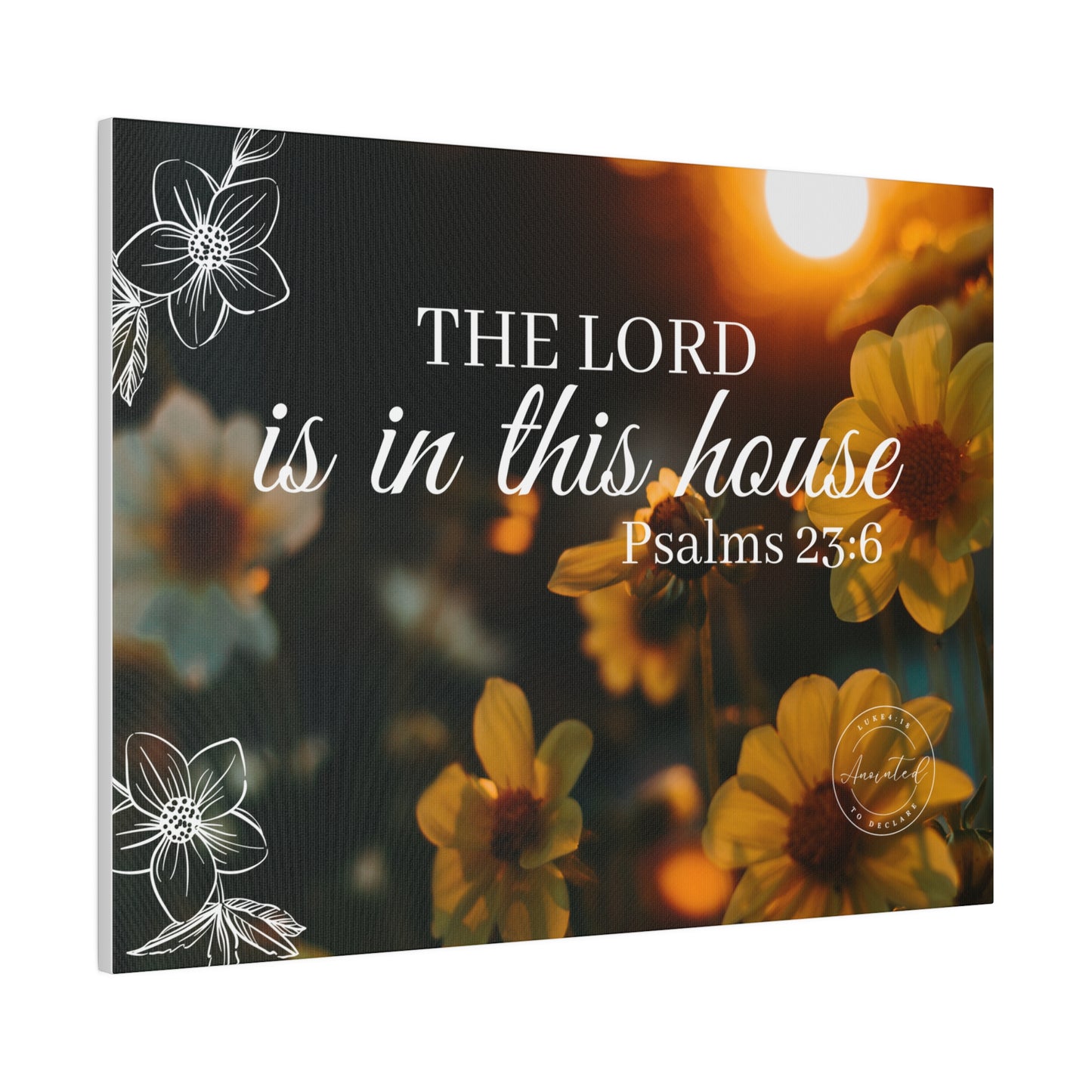 THE LORD IS IN THE HOUSE 1- Matte Canvas, Stretched, 0.75"