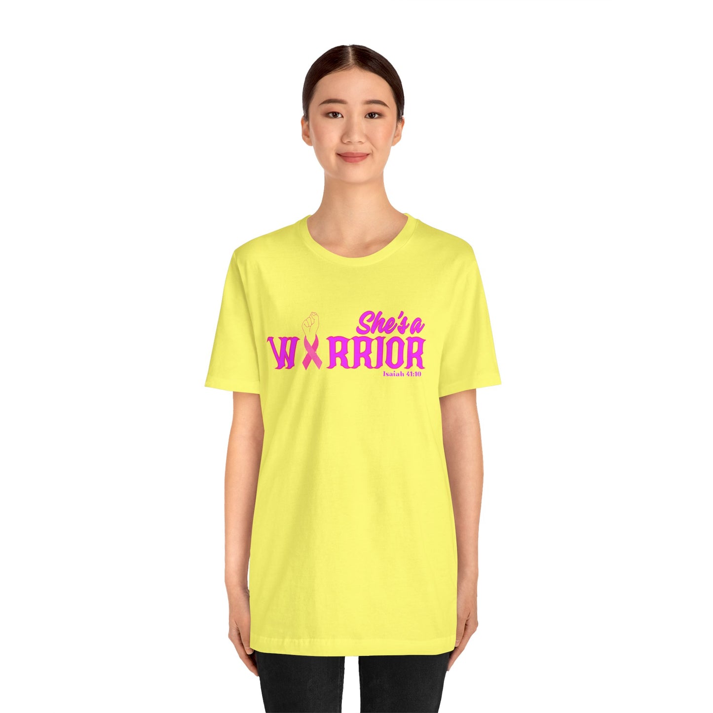 SHE'S A WARRIOR 2 - Unisex Jersey Short Sleeve Tee