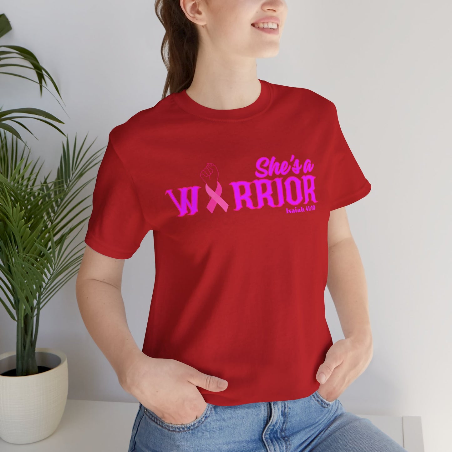SHE'S A WARRIOR 2 - Unisex Jersey Short Sleeve Tee