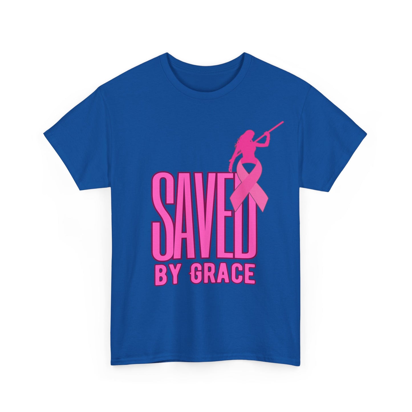 SAVED BY GRACE  1- Unisex Heavy Cotton Tee