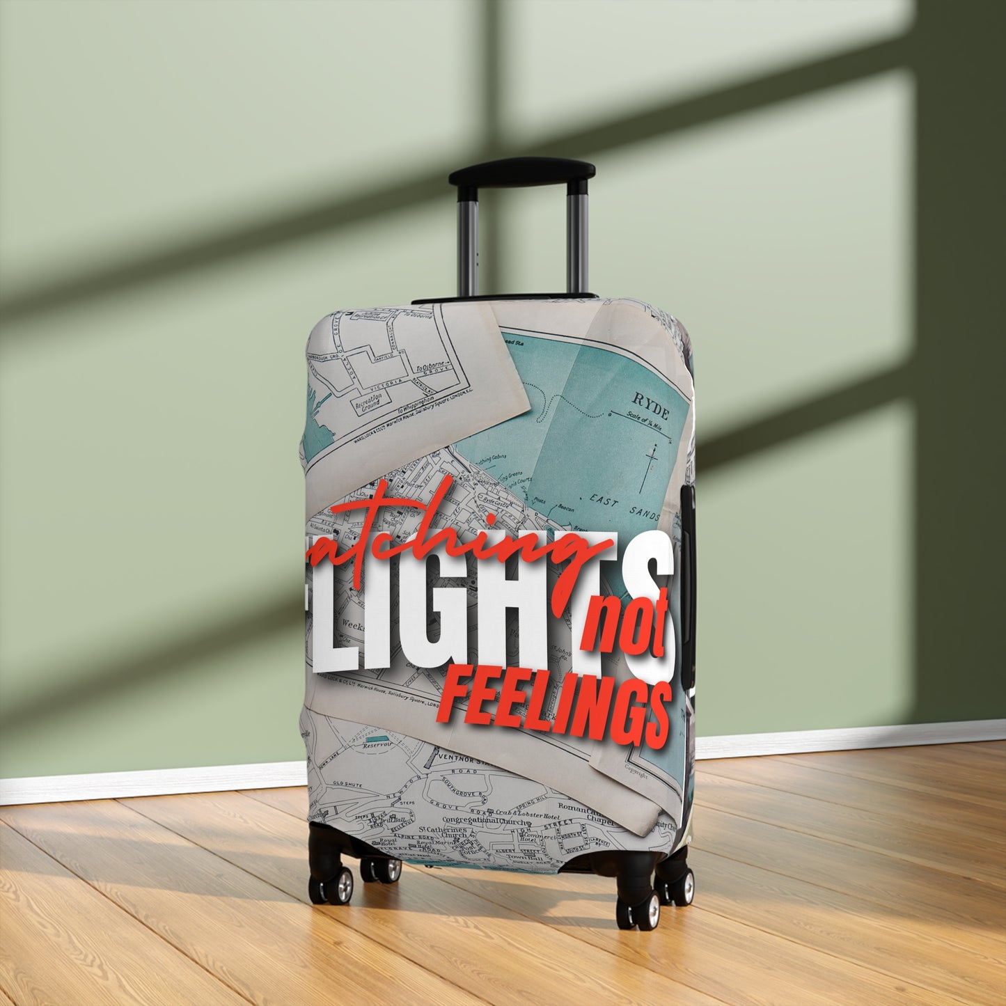 Travel Luggage Cover - Stylist Catching Flights not Feelings2