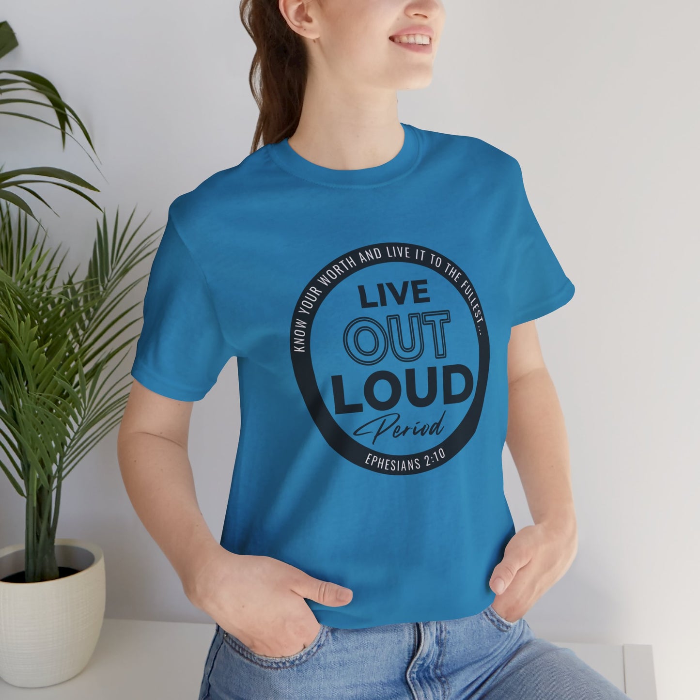 LIVE OUT LOUD 1 Unisex Jersey Short Sleeve Tee