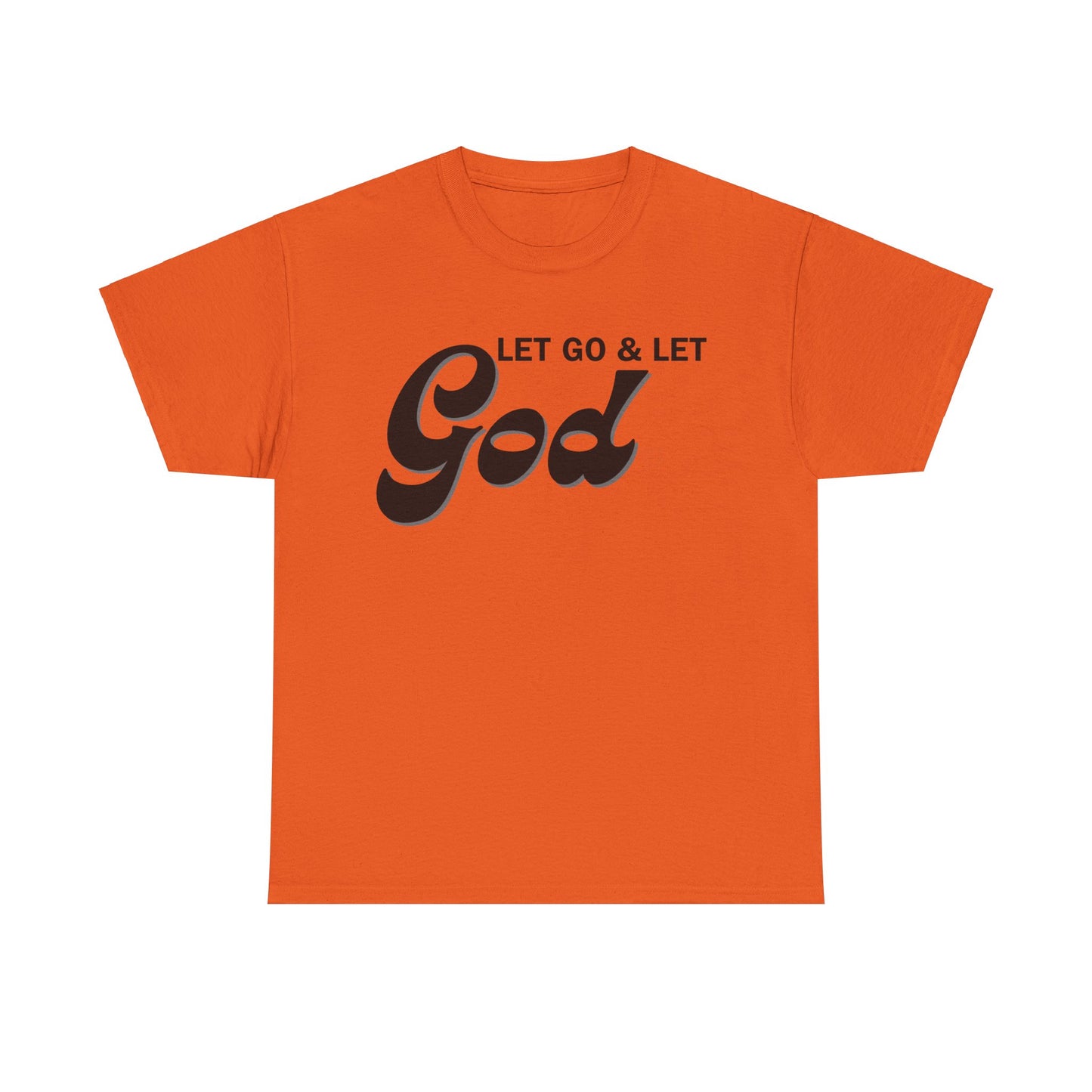 LET GO & LET GOD - 1- Unisex Heavy Cotton Tee