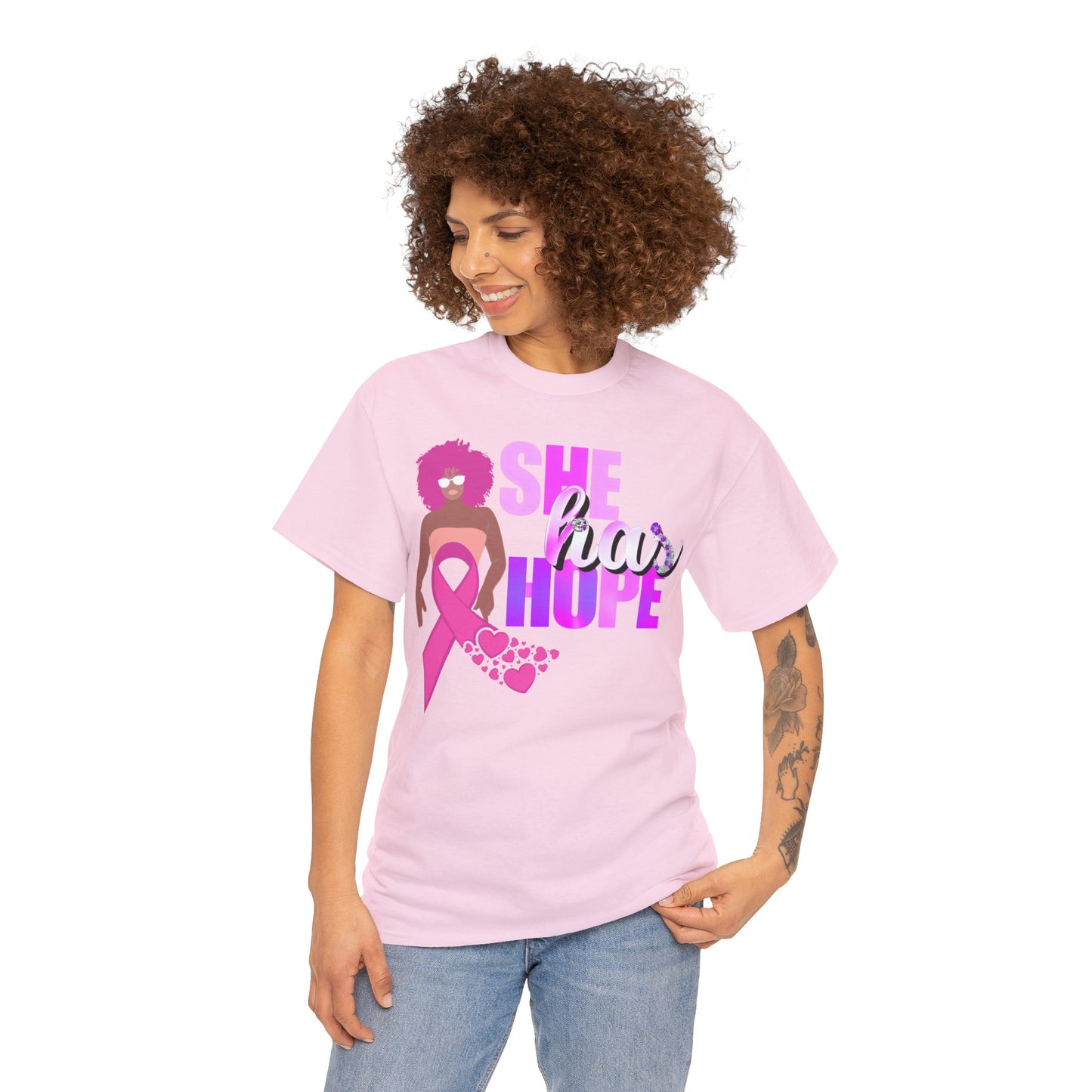 SHE HAS HOPE 3 -Heavy Cotton Tee