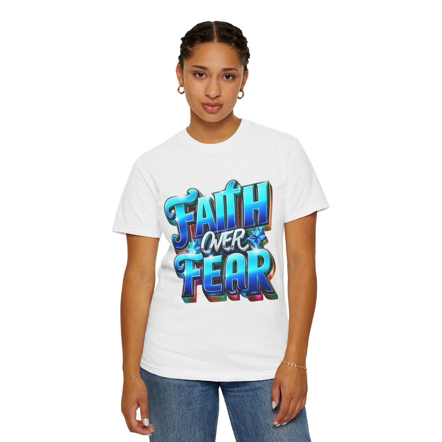 Faith Over Fear Unisex Tee, Inspirational Tshirt, Religious Shirt, Christian Clothing, Graphic Top