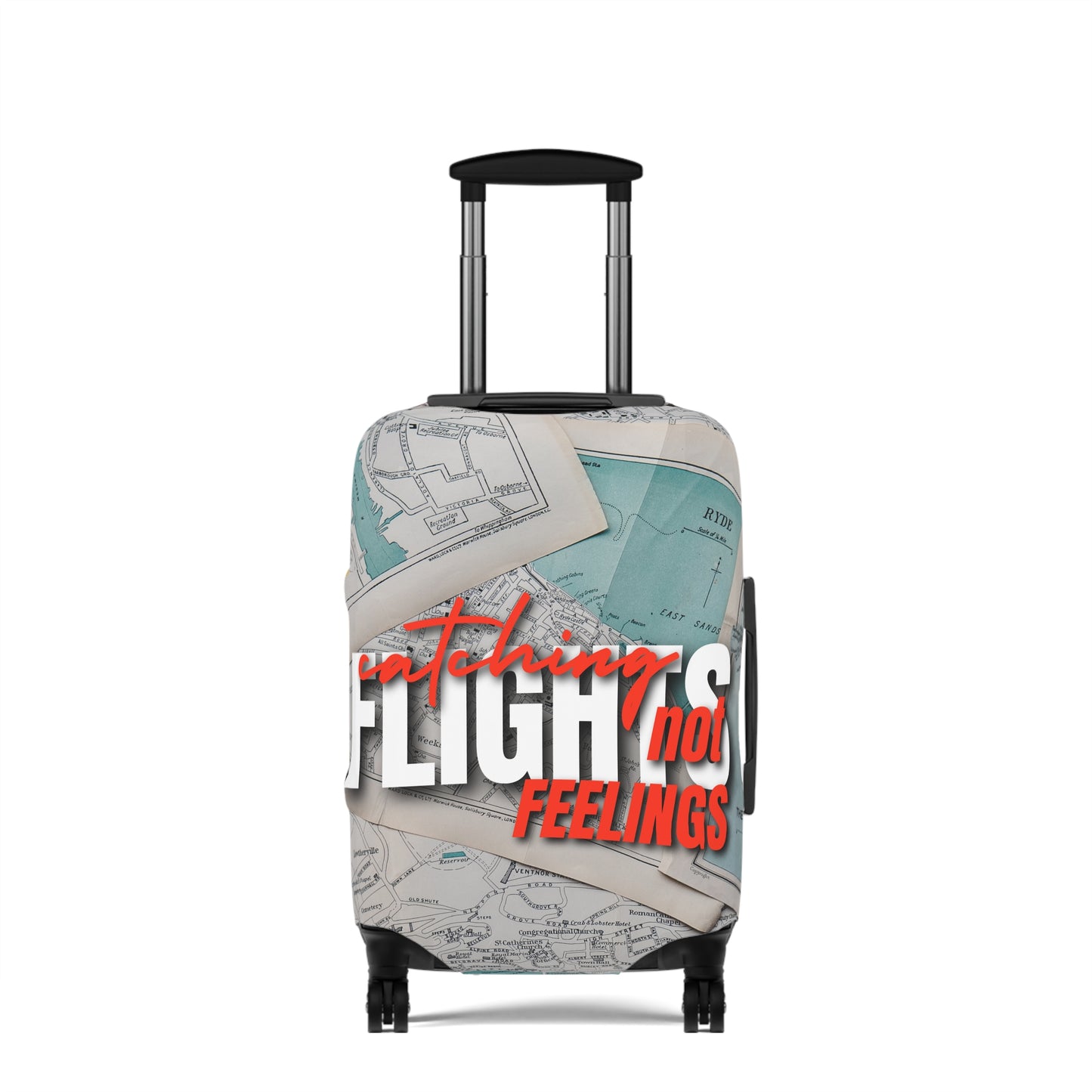Travel Luggage Cover - Stylist Catching Flights not Feelings2