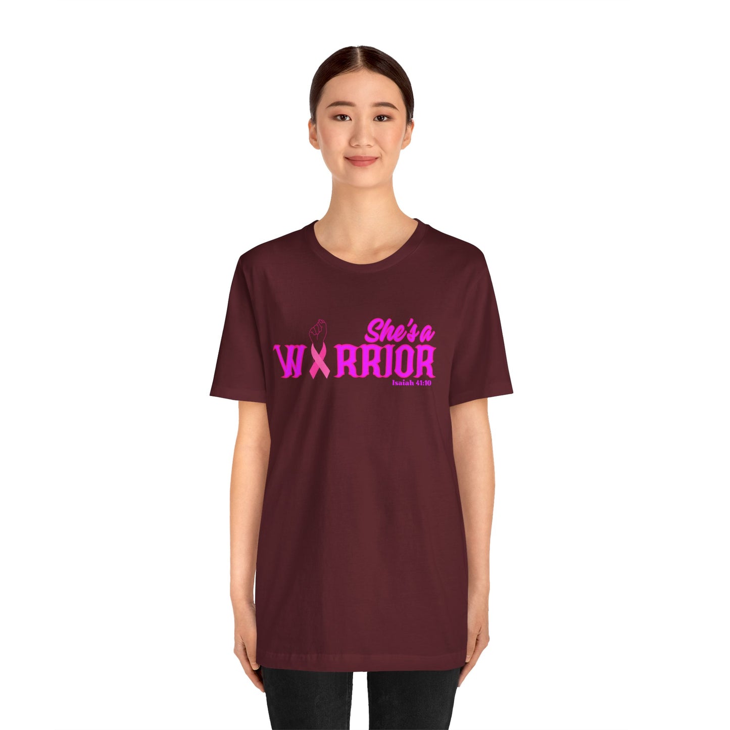 SHE'S A WARRIOR 2 - Unisex Jersey Short Sleeve Tee