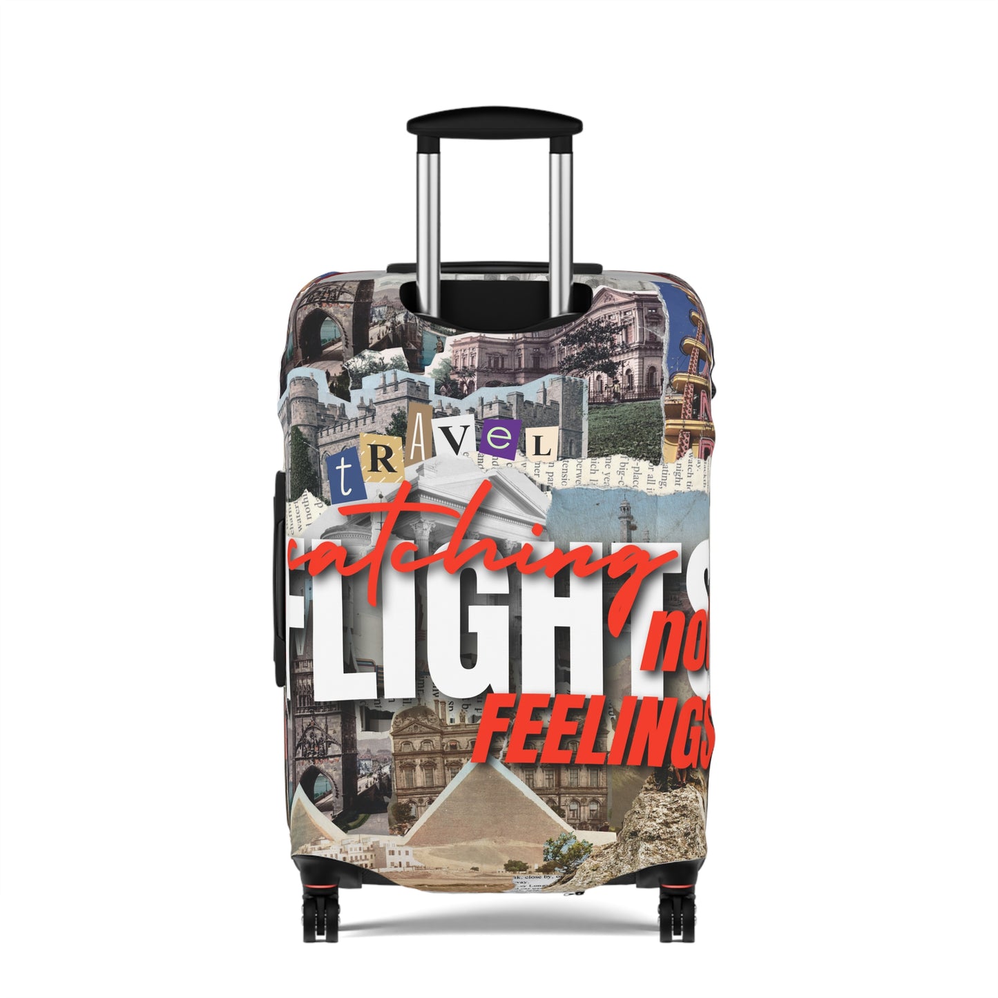 Travel Luggage Cover - Stylist Catching Flights not Feelings