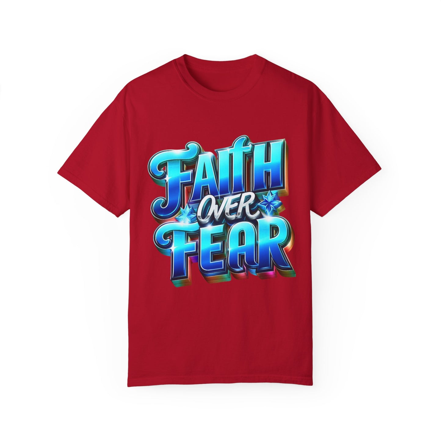 Faith Over Fear Unisex Tee, Inspirational Tshirt, Religious Shirt, Christian Clothing, Graphic Top