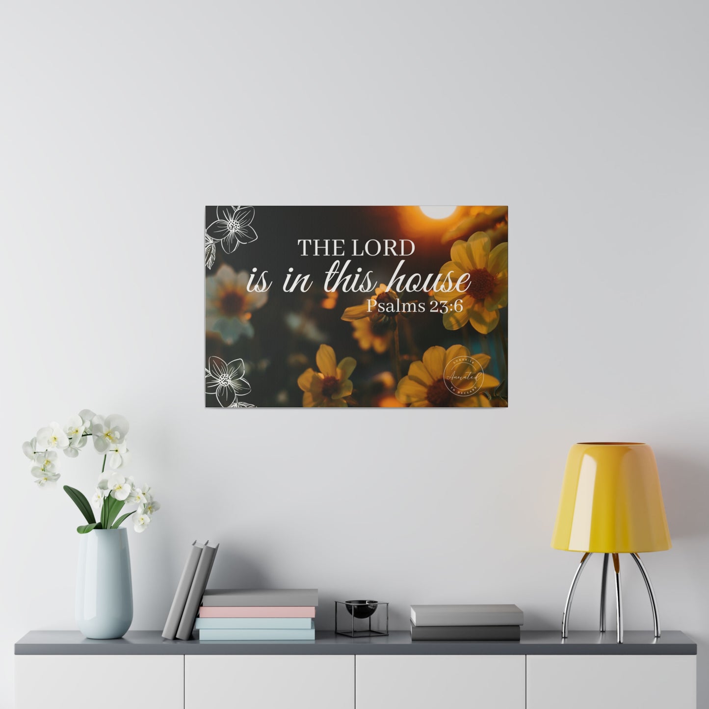 THE LORD IS IN THE HOUSE 1- Matte Canvas, Stretched, 0.75"