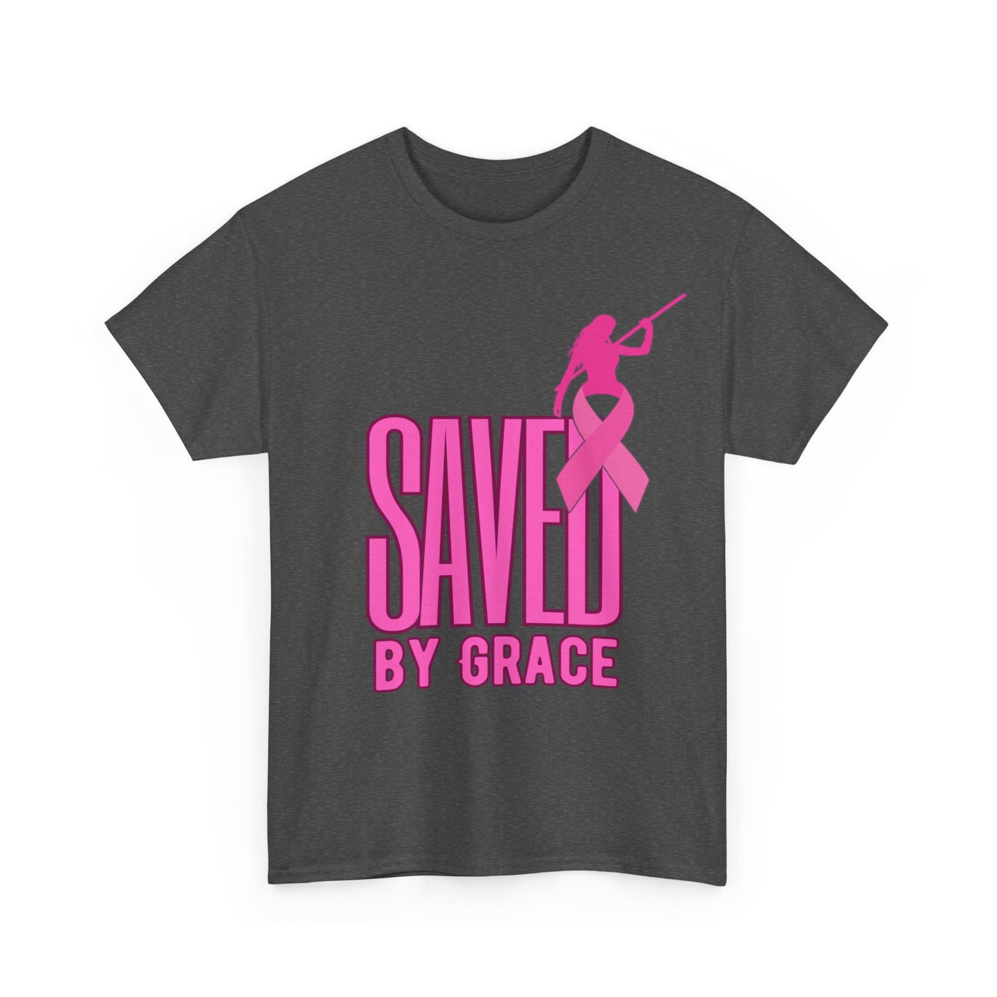 SAVED BY GRACE  1- Unisex Heavy Cotton Tee