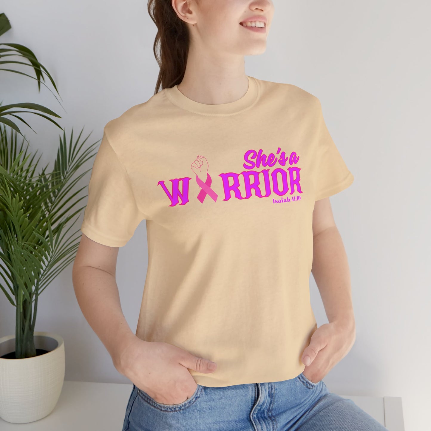 SHE'S A WARRIOR 2 - Unisex Jersey Short Sleeve Tee