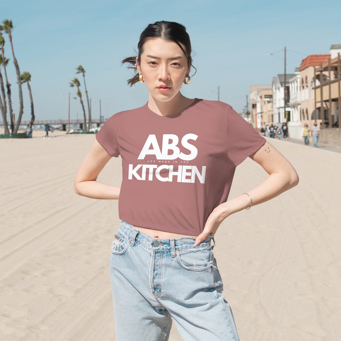 Women's Flowy Cropped Tee