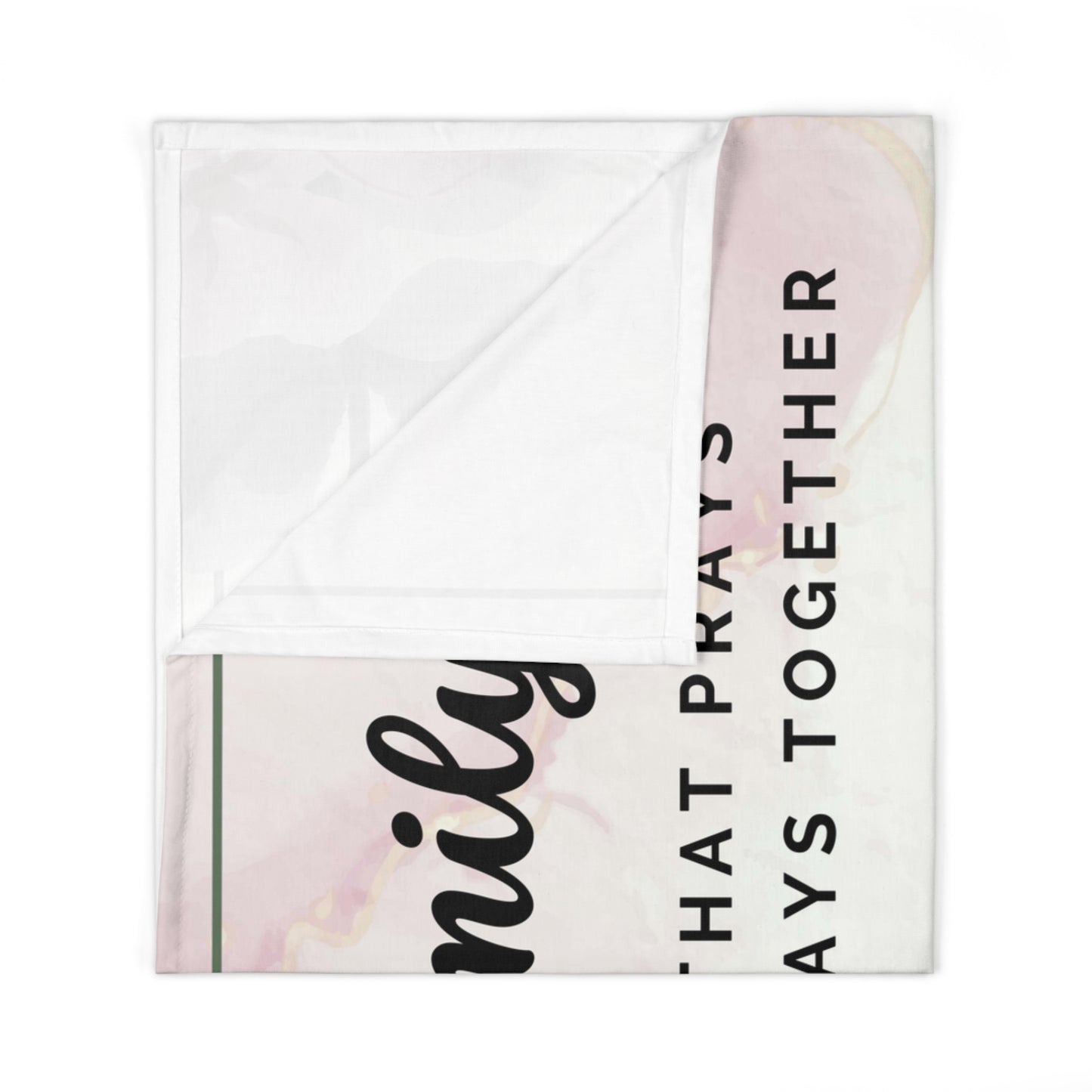 A FAMILY THAT PRAYS 1- Baby Swaddle Blanket